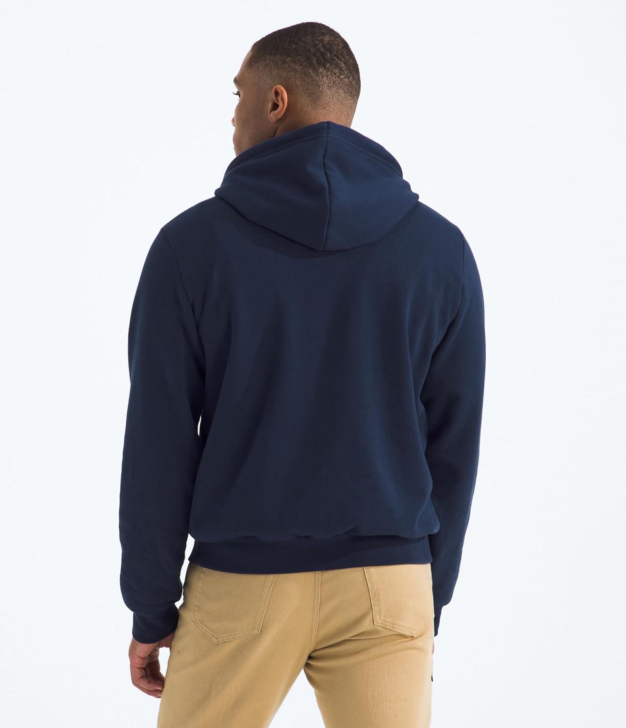 imageTHE NORTH FACE Mens Evolution Half Dome Hoodie Sweatshirt with 2 Piece Hood Adjustable Drawcord Kangaroo Hand PocketSummit Navy
