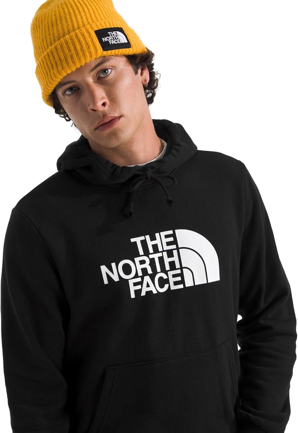 imageTHE NORTH FACE Mens Evolution Half Dome Hoodie Sweatshirt with 2 Piece Hood Adjustable Drawcord Kangaroo Hand PocketTnf Black