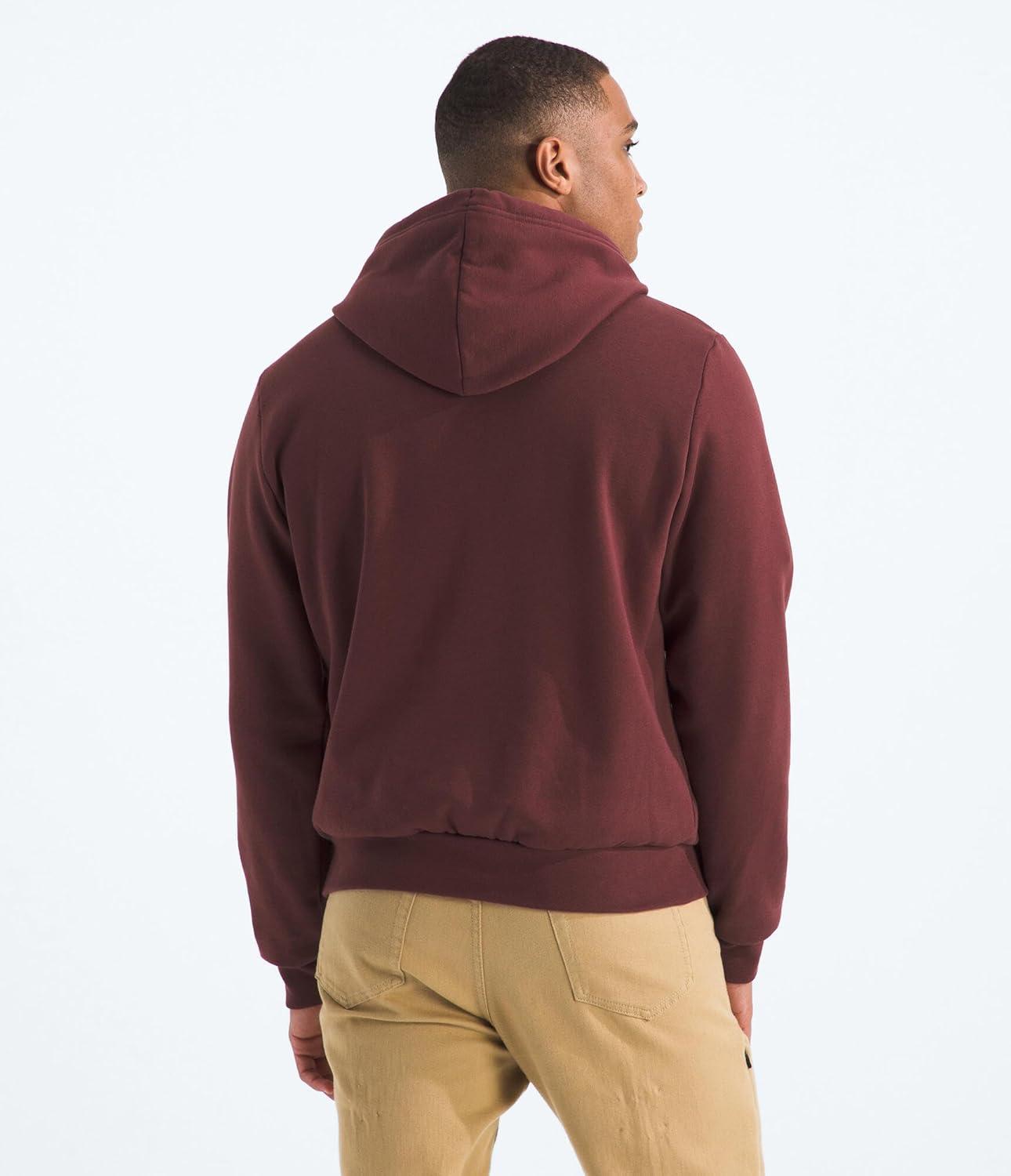 imageTHE NORTH FACE Mens Evolution Simple Dome Hoodie Hood with Adjustable Drawcord Kangaroo Hand Pocket Ribbed CollarSumac
