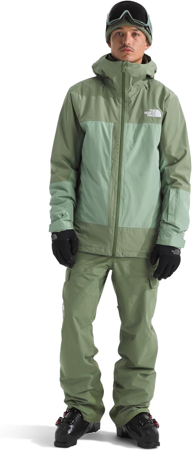 imageTHE NORTH FACE Mens Freedom Ski and Snow Bib Waterproof Builtin Gaiter Mesh Lined BreathabilityBark Mist