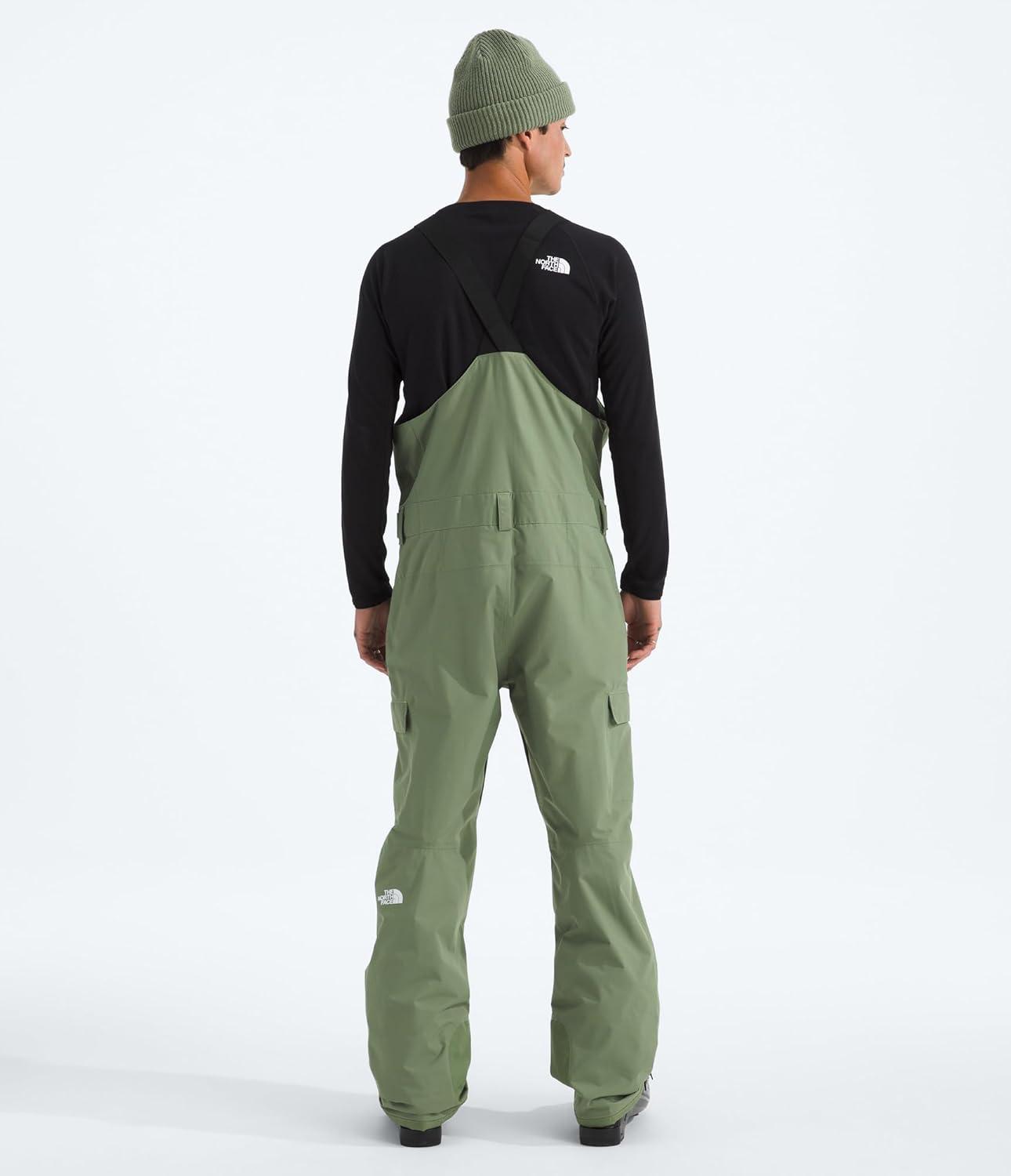 imageTHE NORTH FACE Mens Freedom Ski and Snow Bib Waterproof Builtin Gaiter Mesh Lined BreathabilityBark Mist