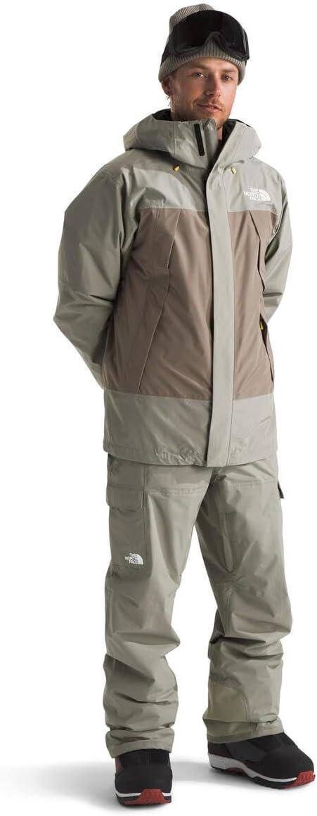 imageTHE NORTH FACE Mens Freedom Ski and Snow Bib Waterproof Builtin Gaiter Mesh Lined BreathabilityClay Grey