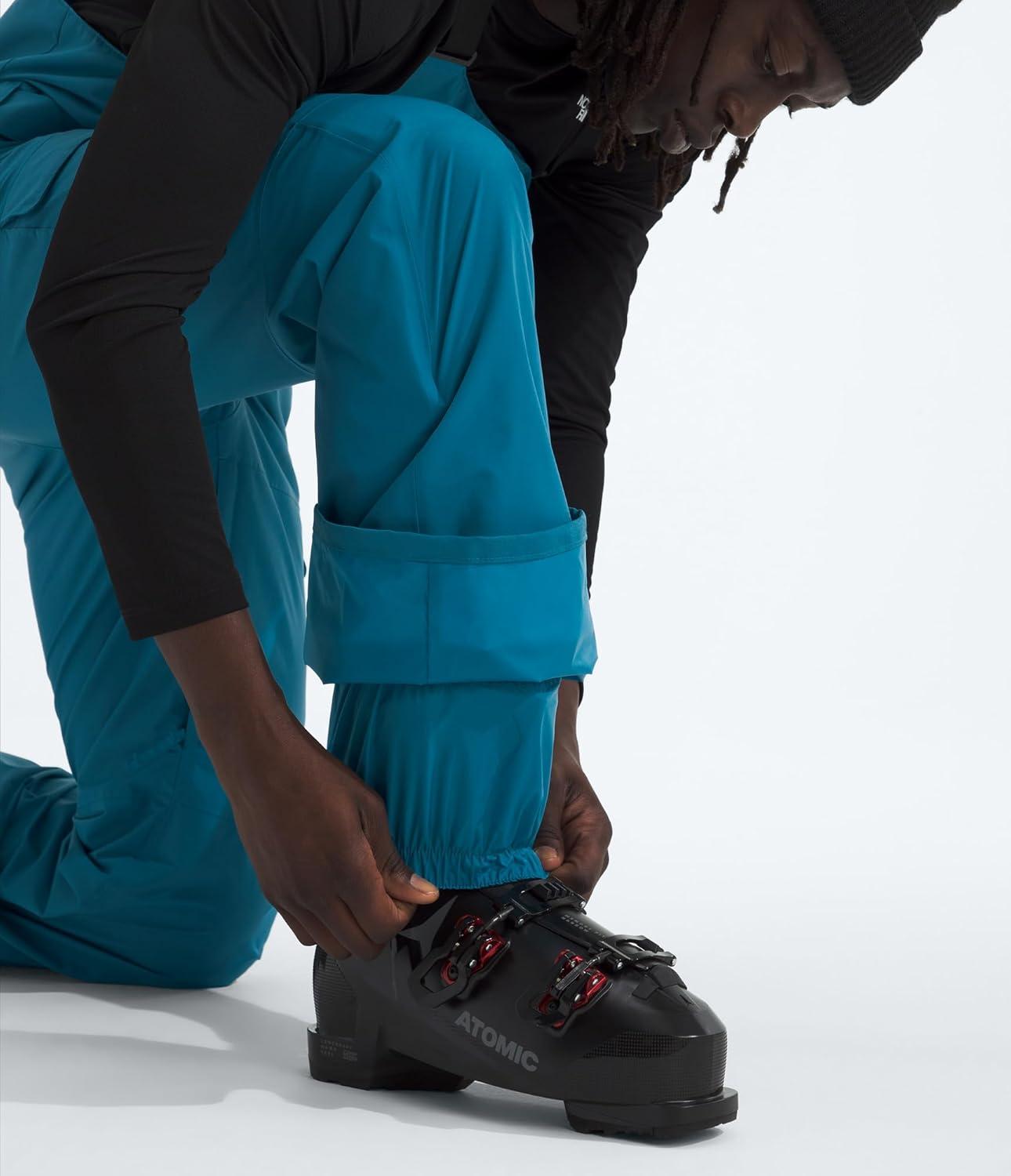 imageTHE NORTH FACE Mens Freedom Ski and Snow Bib Waterproof Builtin Gaiter Mesh Lined BreathabilityDusk Blue