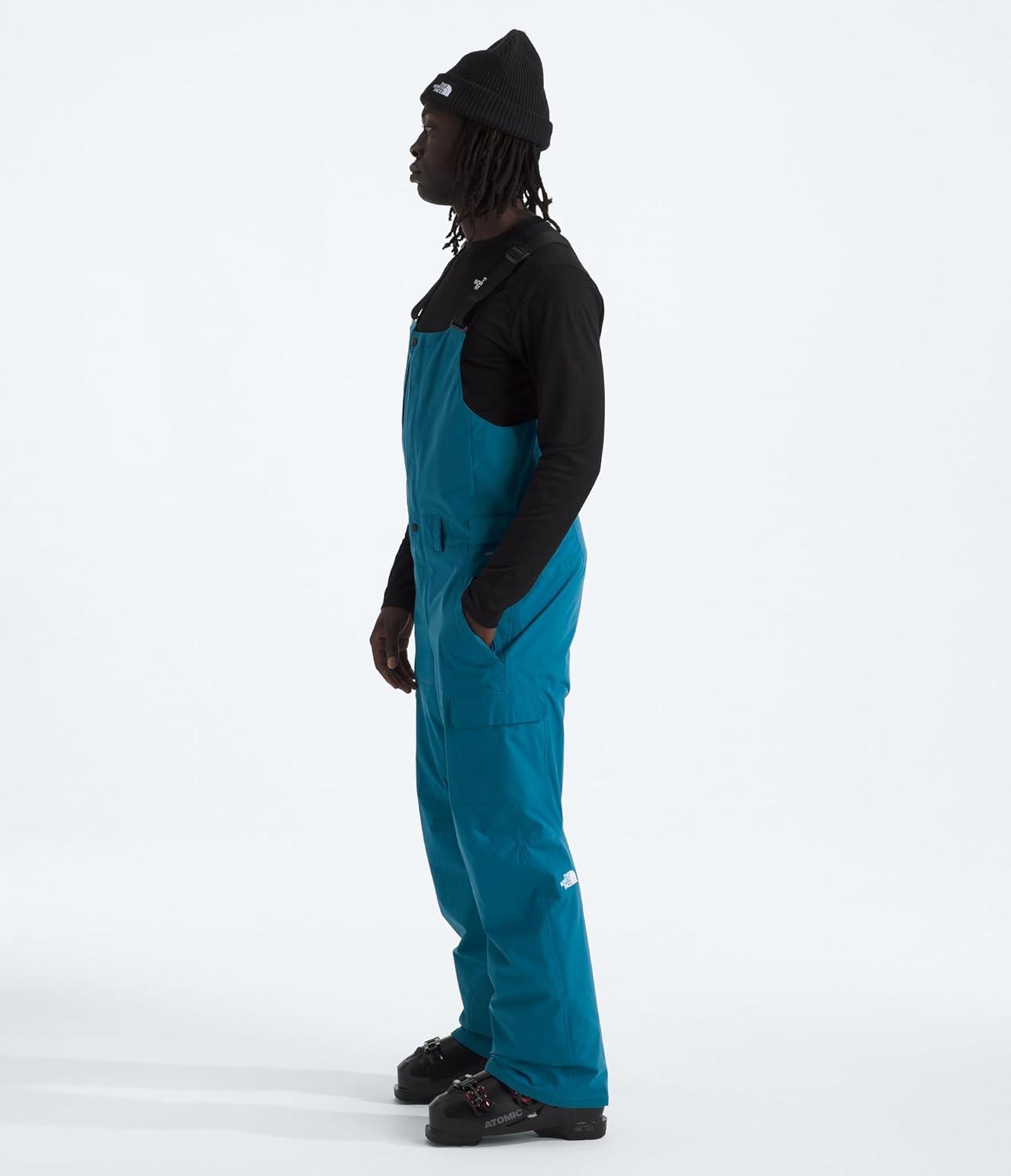 imageTHE NORTH FACE Mens Freedom Ski and Snow Bib Waterproof Builtin Gaiter Mesh Lined BreathabilityDusk Blue