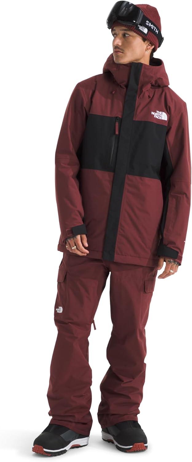 imageTHE NORTH FACE Mens Freedom Ski and Snow Bib Waterproof Builtin Gaiter Mesh Lined BreathabilitySumac