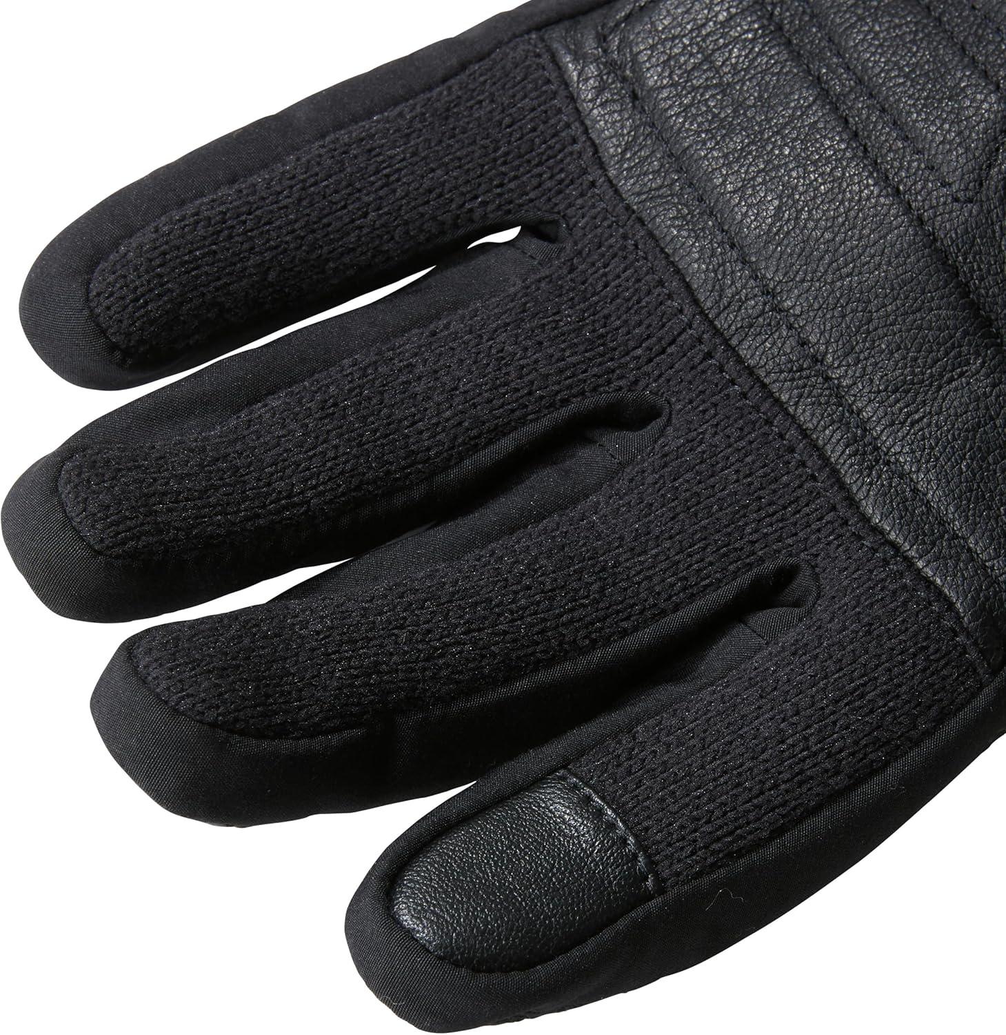 imageTHE NORTH FACE Mens Front Range Glove Touchscreen Compatible Water Repellent Padded Leather Palms Fleece LiningTnf Black Heather