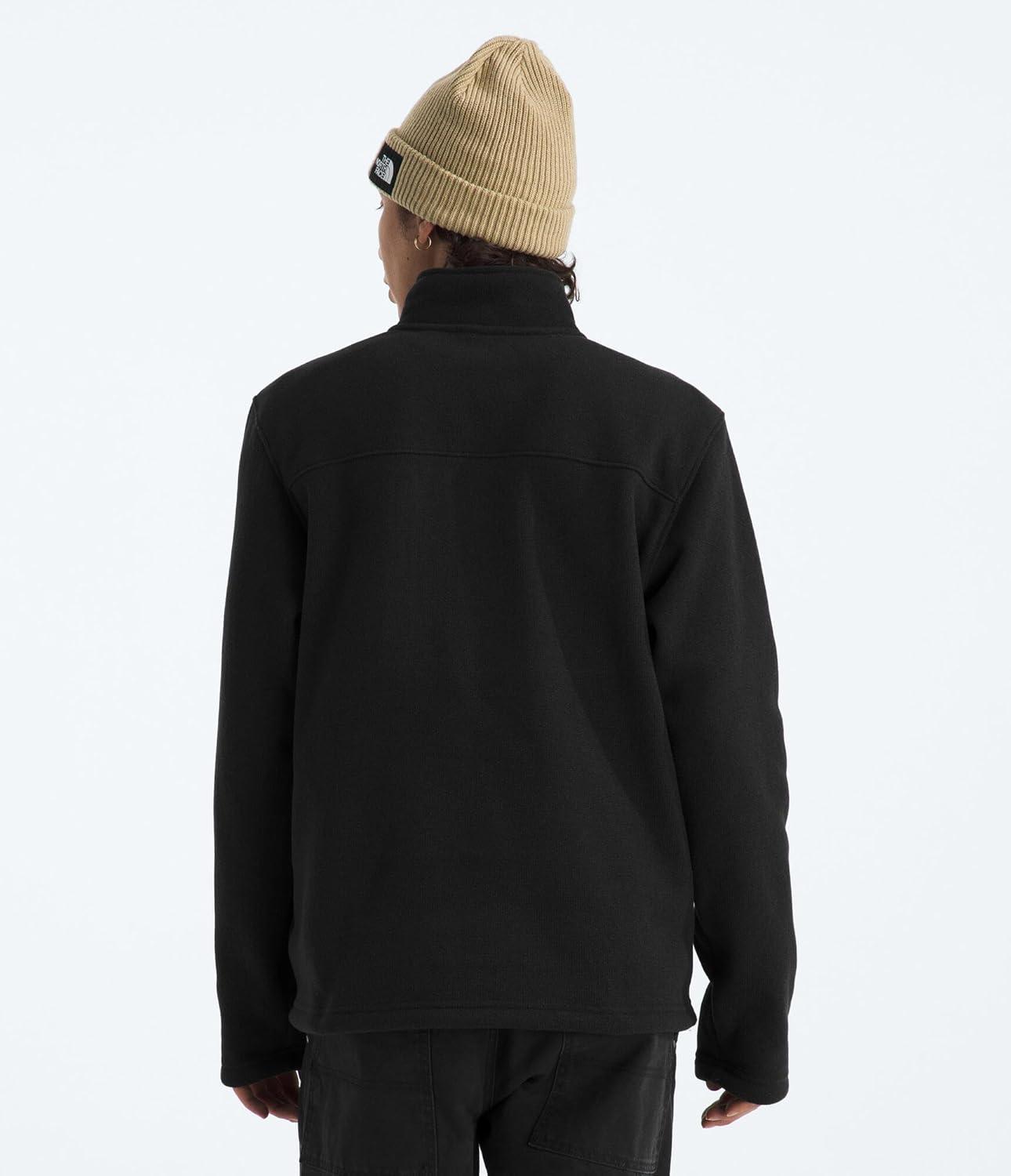 imageTHE NORTH FACE Mens Gordon Lyons Quarter Zip Jacket Cold Weather Top with Chest PocketTnf Black Heather