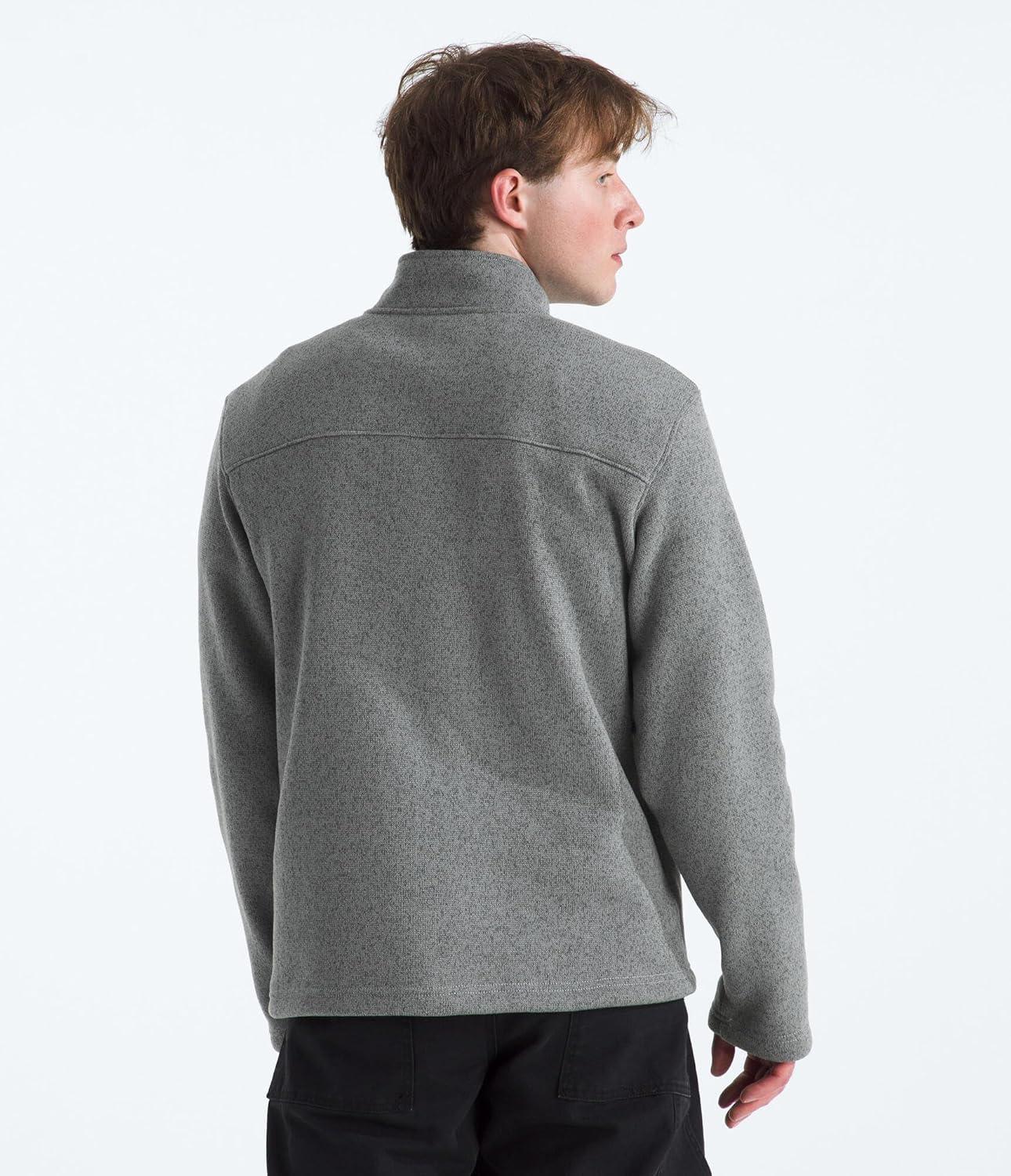 imageTHE NORTH FACE Mens Gordon Lyons Quarter Zip Jacket Cold Weather Top with Chest PocketTnf Medium Grey Heather
