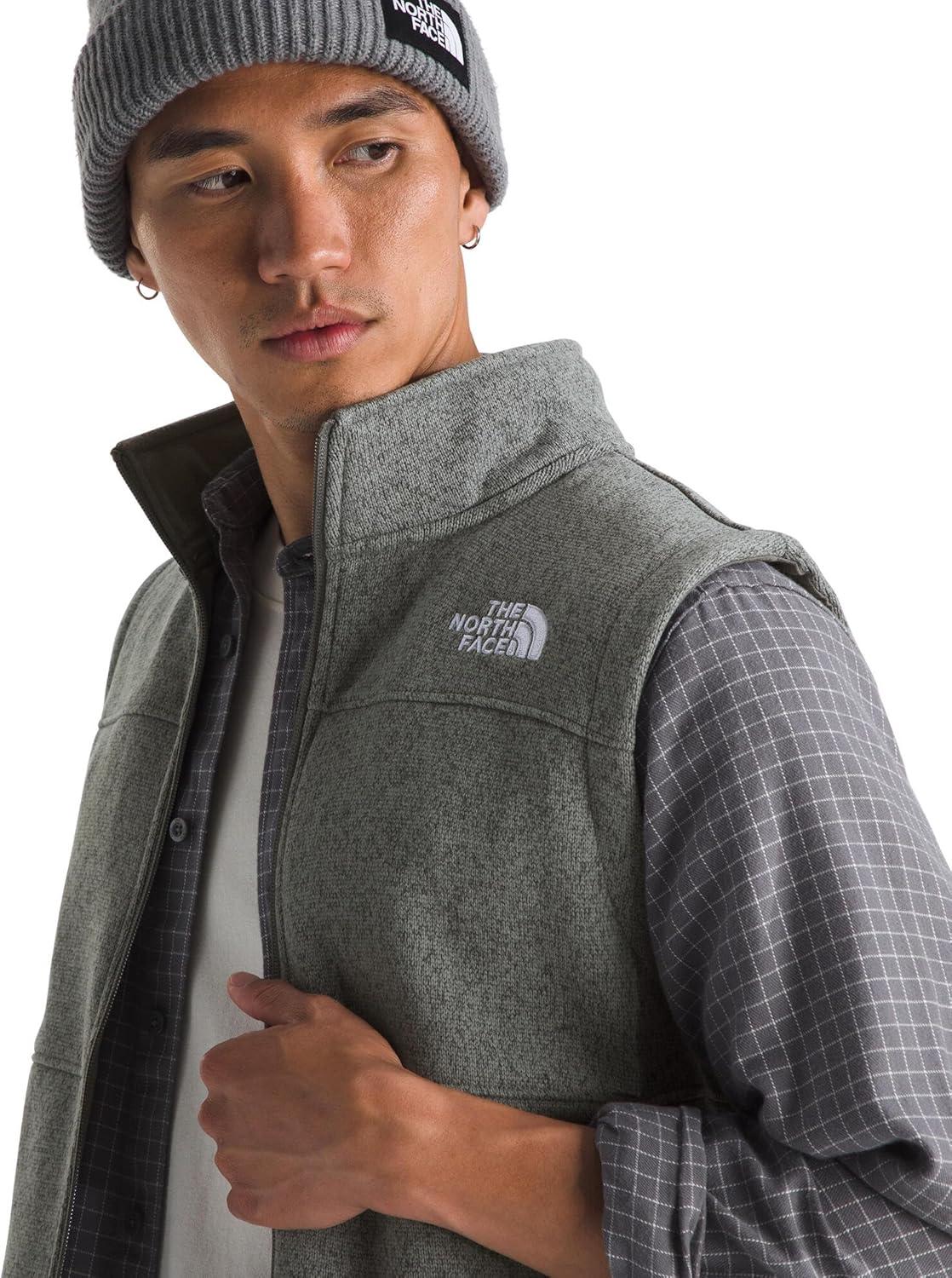 imageTHE NORTH FACE Mens Gordon Lyons Vest Cold Weather Top With Zippered Hand PocketsTnf Medium Grey Heather