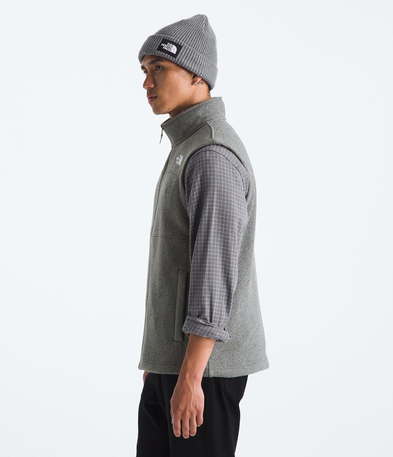 imageTHE NORTH FACE Mens Gordon Lyons Vest Cold Weather Top With Zippered Hand PocketsTnf Medium Grey Heather