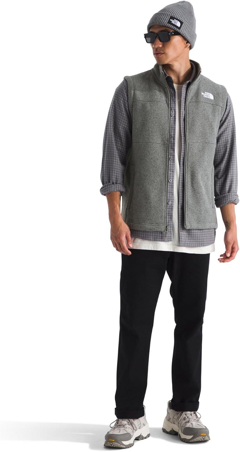imageTHE NORTH FACE Mens Gordon Lyons Vest Cold Weather Top With Zippered Hand PocketsTnf Medium Grey Heather