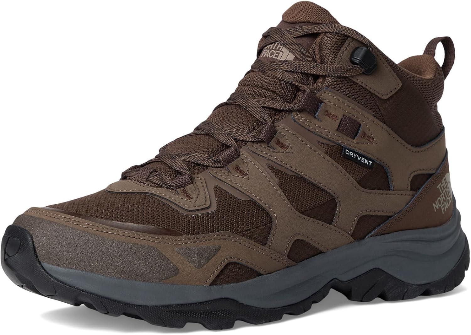 imageTHE NORTH FACE Mens Hedgehog 3 Mid Waterproof Hiking Boot Ripstop Leather Upper Rubber OutsoleSmokey BrownDemitasse Brown