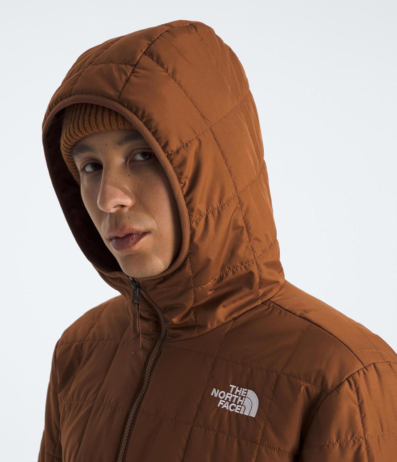 imageTHE NORTH FACE Mens Junction Insulated Hoodie Water Resistant With Heatseeker Insulation 3piece Hood ampamp Zip PocketsBurnt Umber