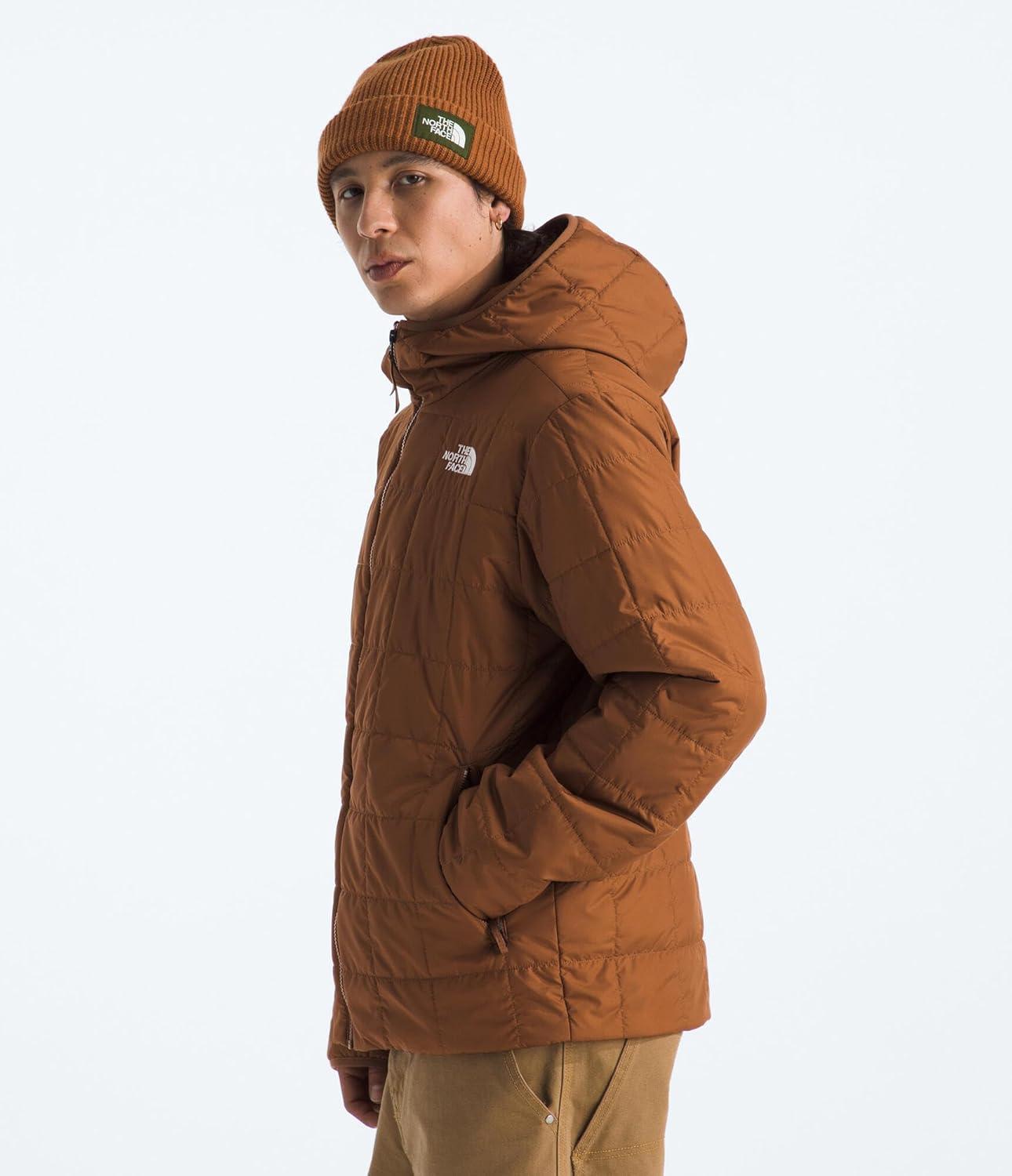 imageTHE NORTH FACE Mens Junction Insulated Hoodie Water Resistant With Heatseeker Insulation 3piece Hood ampamp Zip PocketsBurnt Umber
