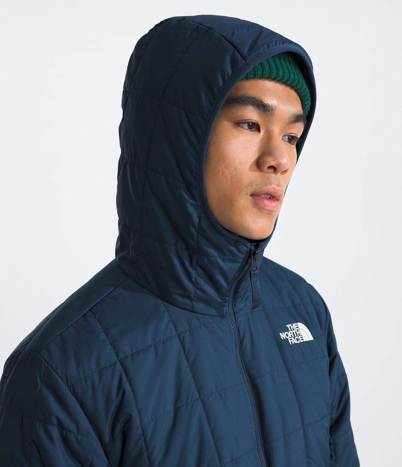 imageTHE NORTH FACE Mens Junction Insulated Hoodie Water Resistant With Heatseeker Insulation 3piece Hood ampamp Zip PocketsShady Blue