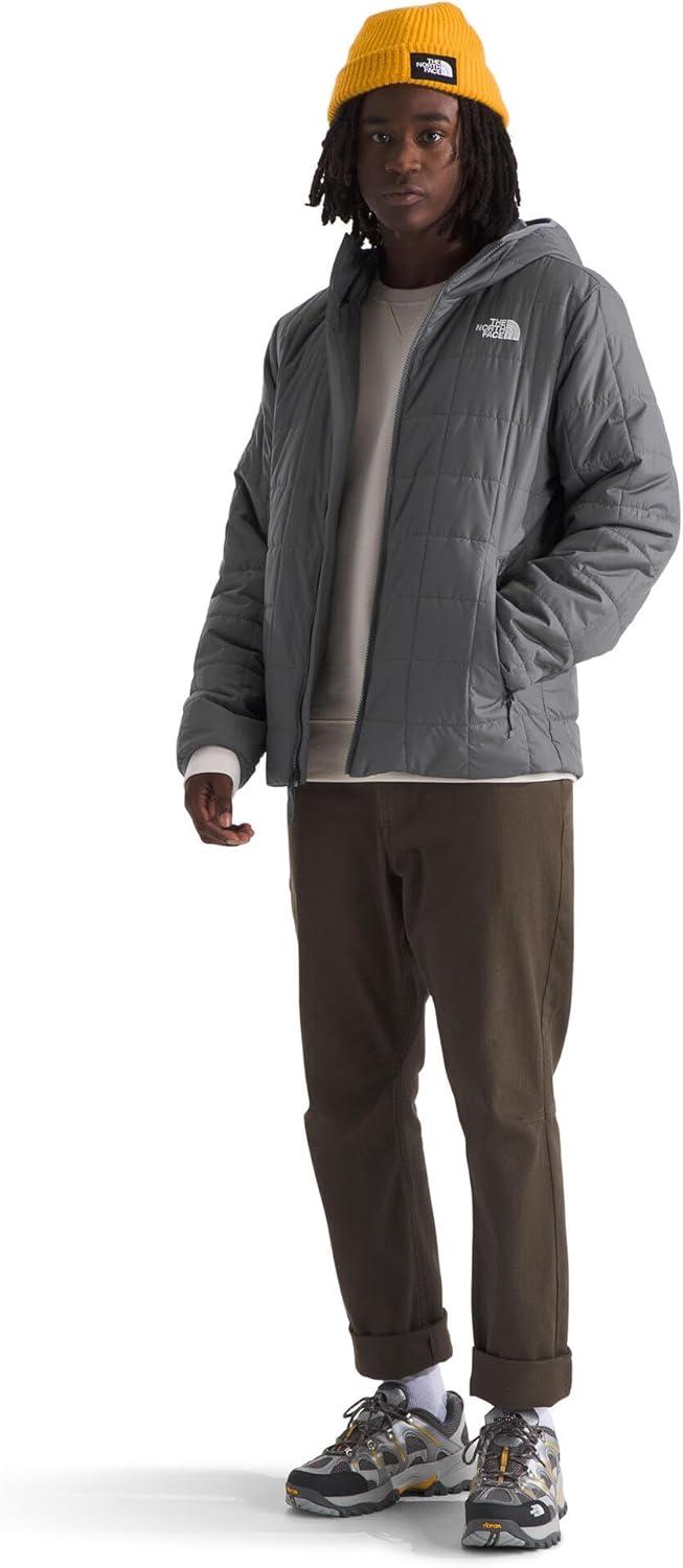 imageTHE NORTH FACE Mens Junction Insulated Hoodie Water Resistant With Heatseeker Insulation 3piece Hood ampamp Zip PocketsSmoked Pearl