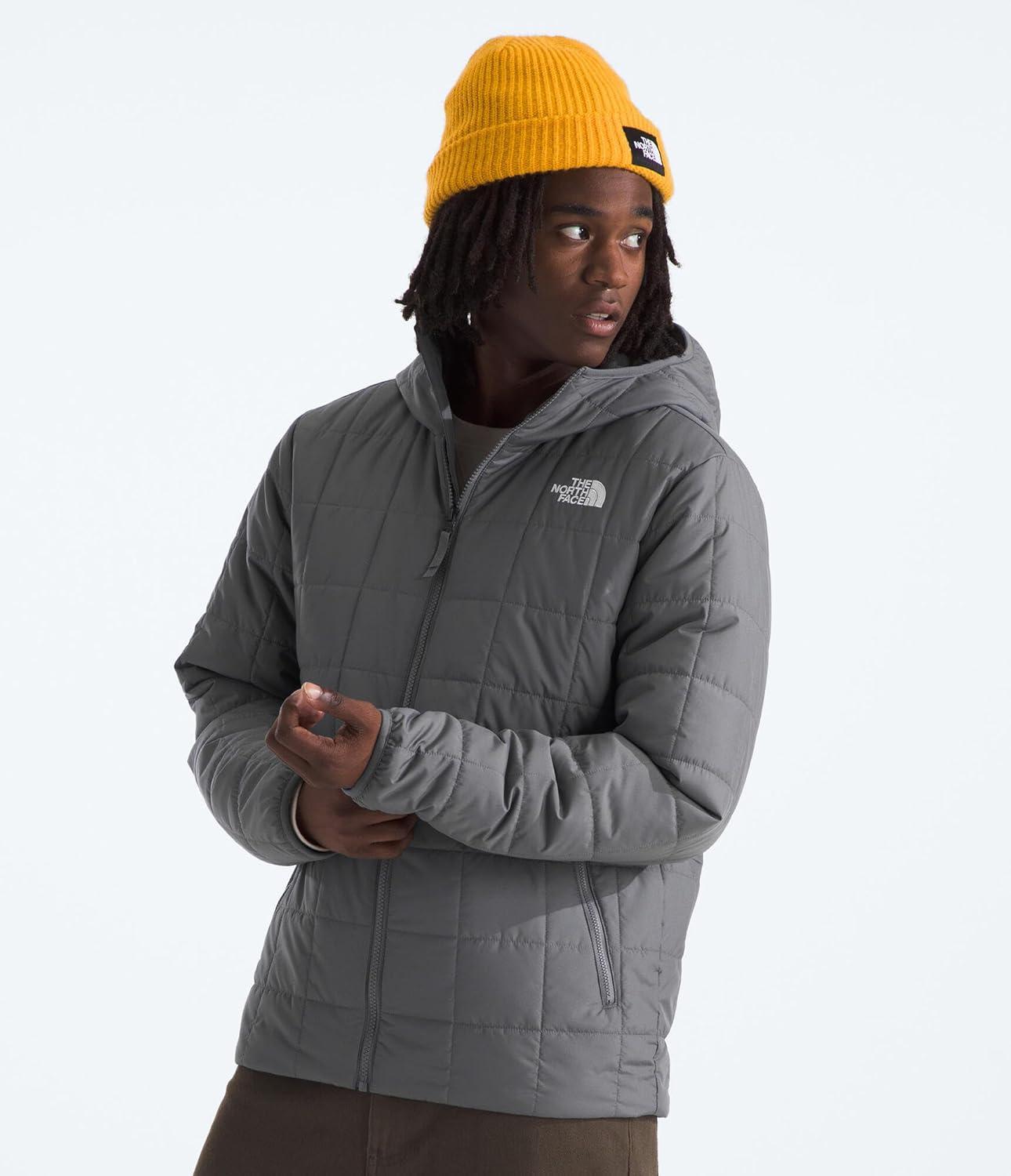 imageTHE NORTH FACE Mens Junction Insulated Hoodie Water Resistant With Heatseeker Insulation 3piece Hood ampamp Zip PocketsSmoked Pearl