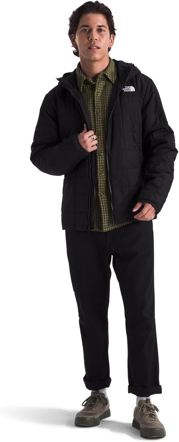 imageTHE NORTH FACE Mens Junction Insulated Hoodie Water Resistant With Heatseeker Insulation 3piece Hood ampamp Zip PocketsTnf Black