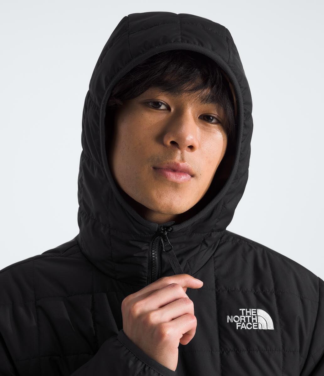 imageTHE NORTH FACE Mens Junction Insulated Hoodie Water Resistant With Heatseeker Insulation 3piece Hood ampamp Zip PocketsTnf BlackTnf Black Block Camo Print