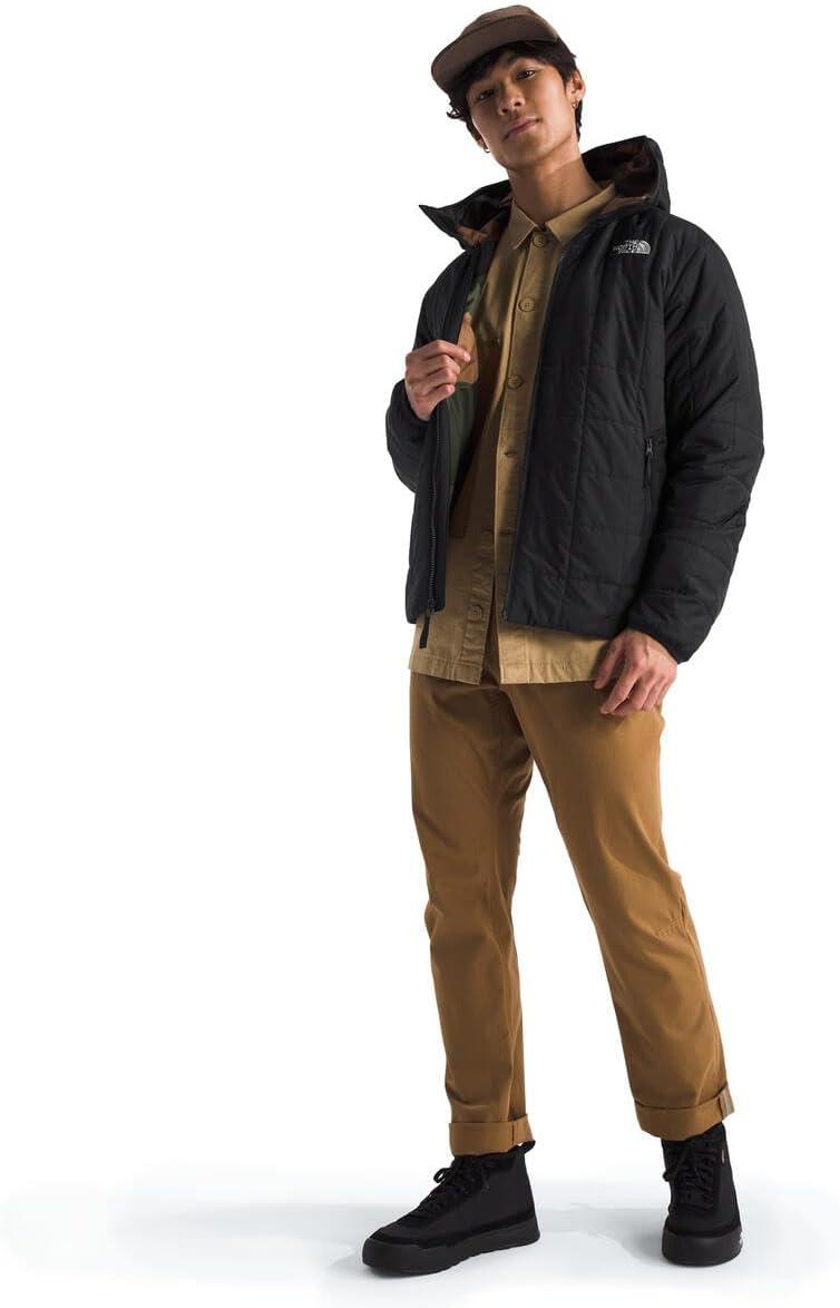 imageTHE NORTH FACE Mens Junction Insulated Hoodie Water Resistant With Heatseeker Insulation 3piece Hood ampamp Zip PocketsTnf BlackTnf Black Block Camo Print