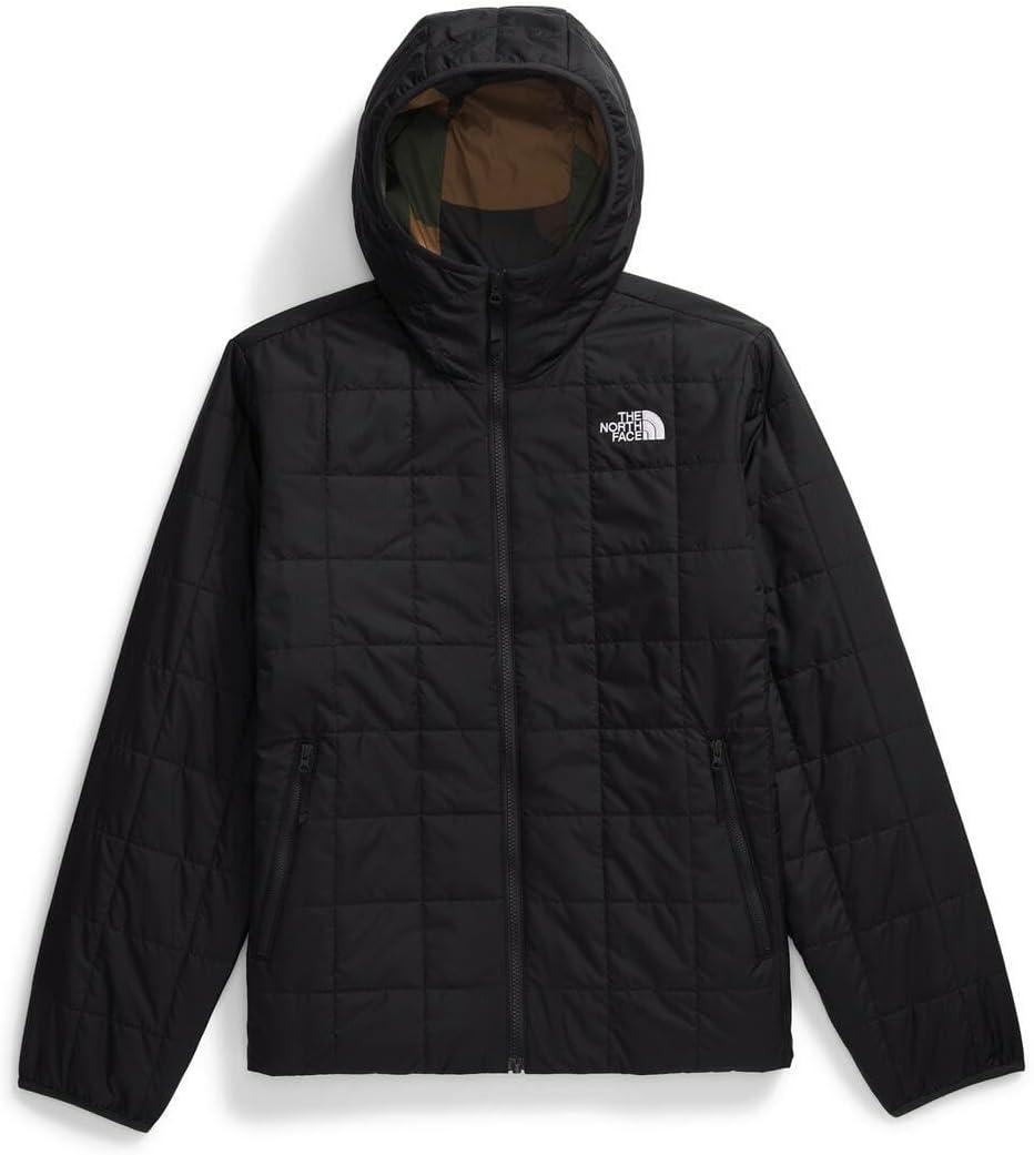 imageTHE NORTH FACE Mens Junction Insulated Hoodie Water Resistant With Heatseeker Insulation 3piece Hood ampamp Zip PocketsTnf BlackTnf Black Block Camo Print