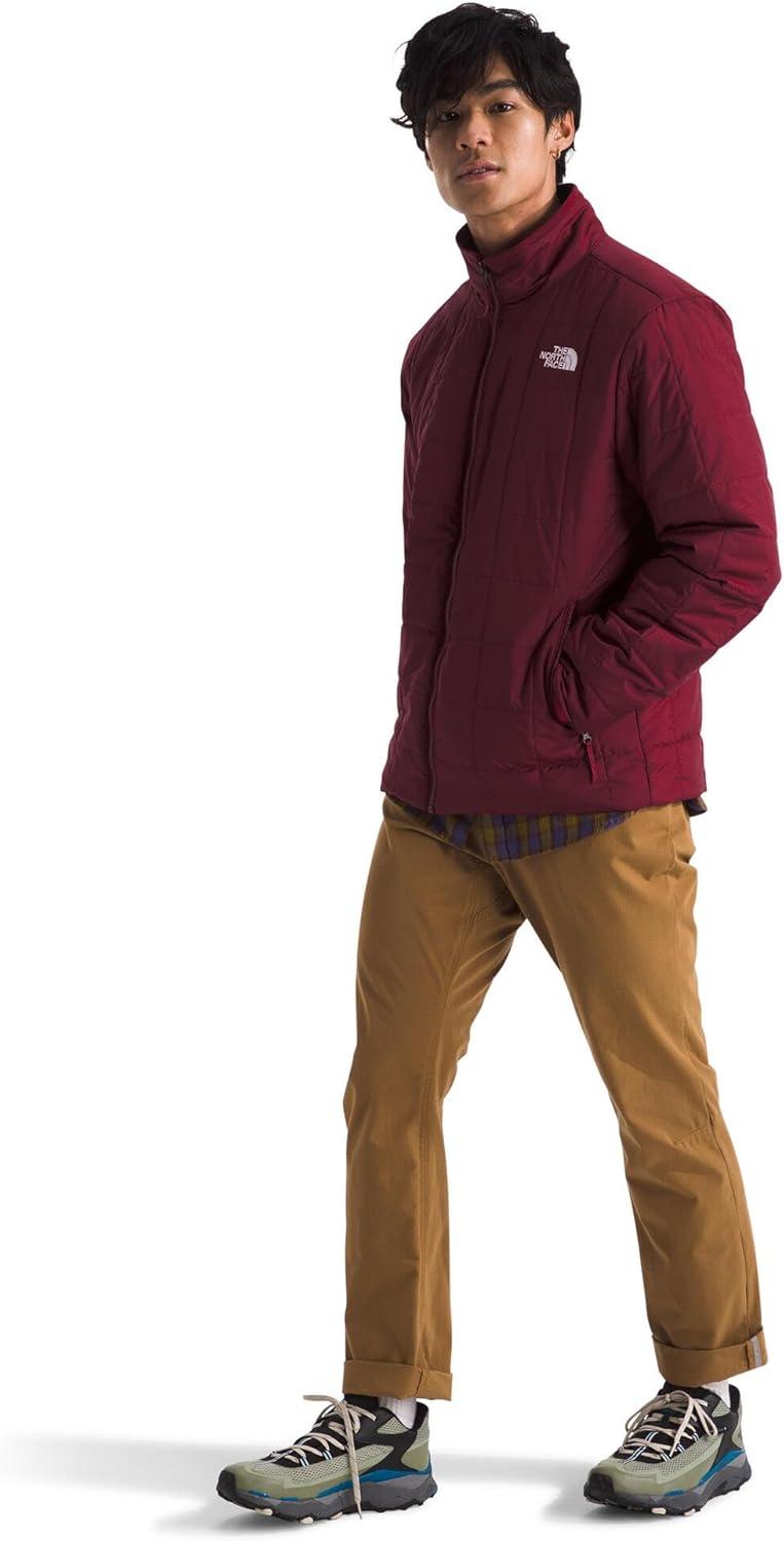 imageTHE NORTH FACE Mens Junction Insulated Jacket Water Repellent Winter Coat With Synthetic Insulation ampamp Zip Hand PocketsBeetroot