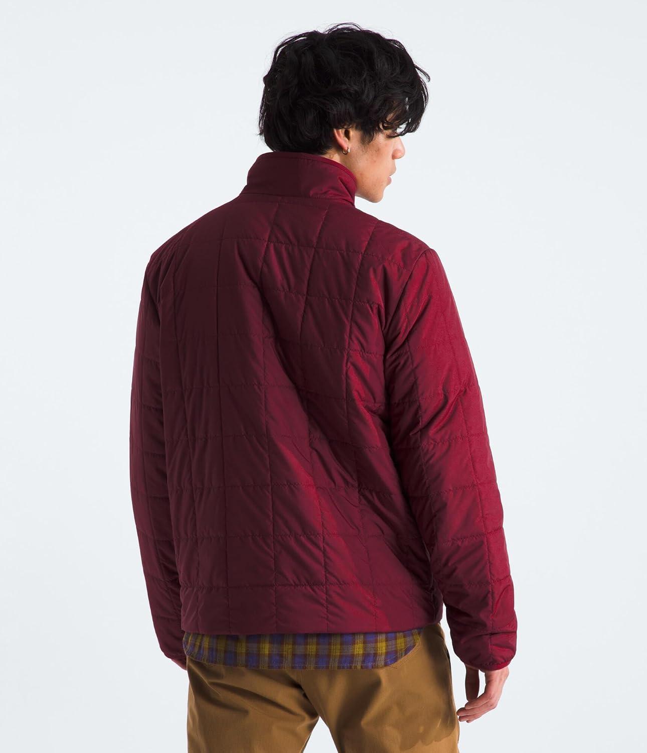 imageTHE NORTH FACE Mens Junction Insulated Jacket Water Repellent Winter Coat With Synthetic Insulation ampamp Zip Hand PocketsBeetroot