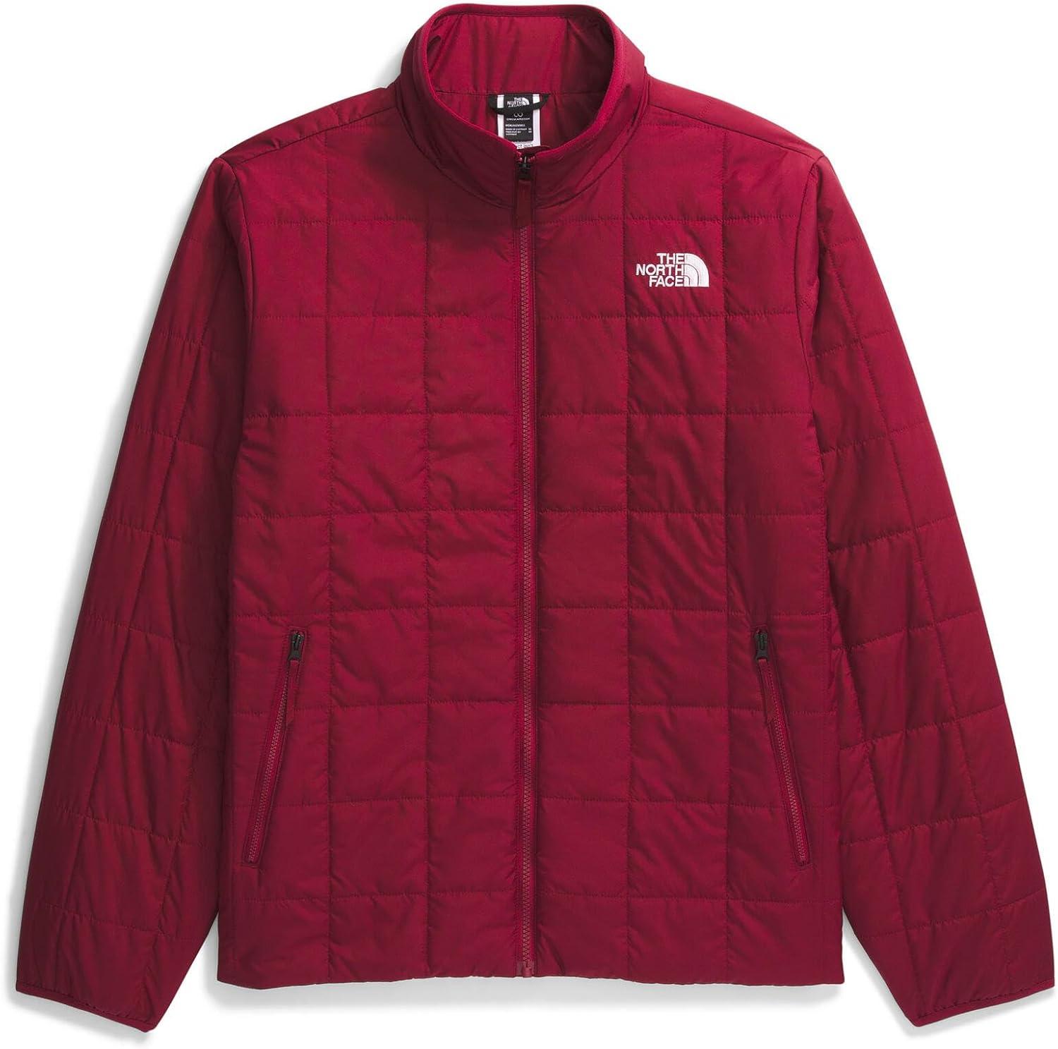 imageTHE NORTH FACE Mens Junction Insulated Jacket Water Repellent Winter Coat With Synthetic Insulation ampamp Zip Hand PocketsBeetroot