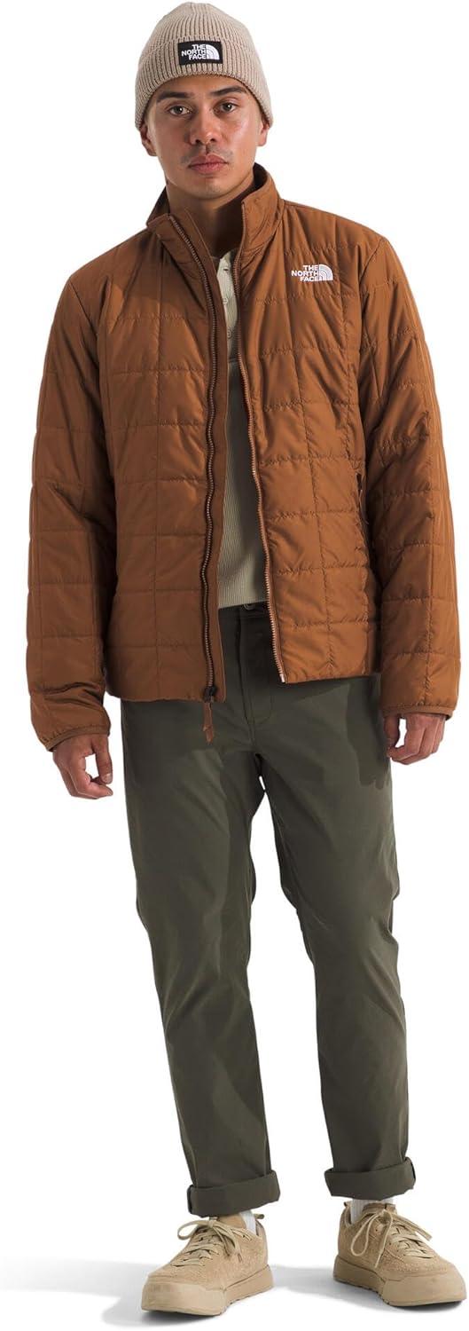 imageTHE NORTH FACE Mens Junction Insulated Jacket Water Repellent Winter Coat With Synthetic Insulation ampamp Zip Hand PocketsBurnt Umber