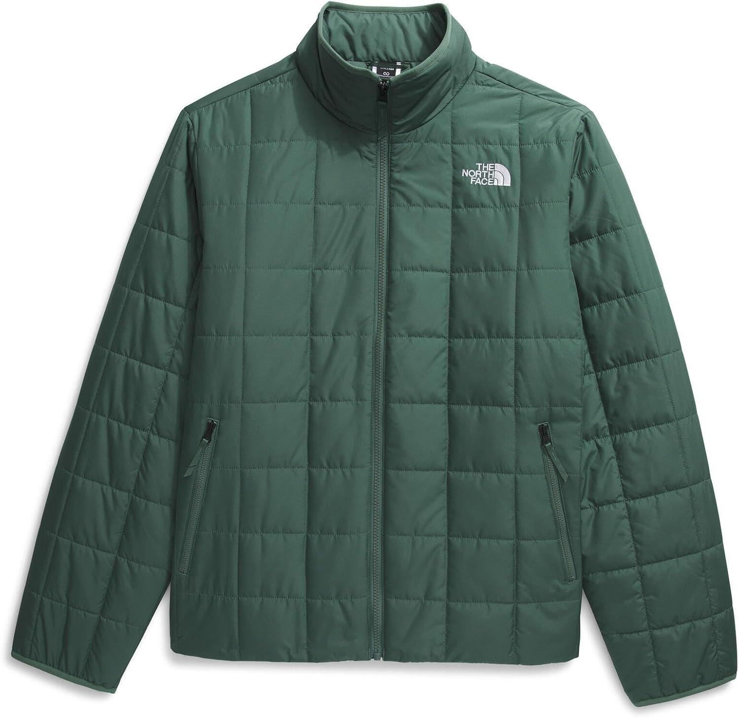 imageTHE NORTH FACE Mens Junction Insulated Jacket Water Repellent Winter Coat With Synthetic Insulation ampamp Zip Hand PocketsDuck Green