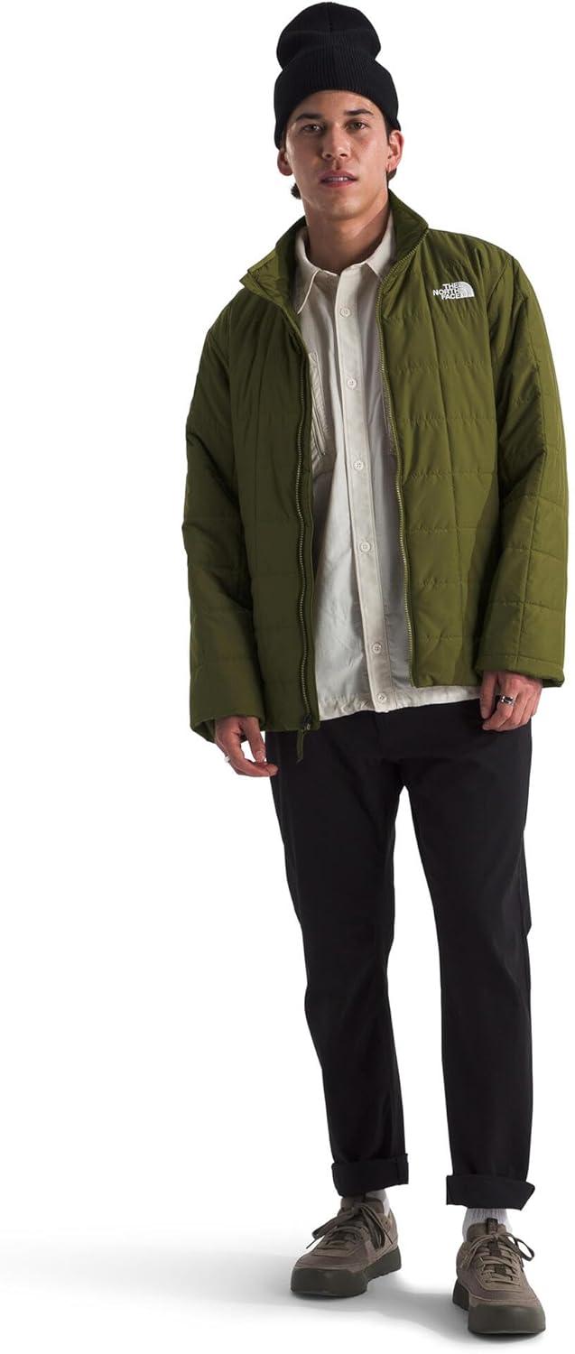 imageTHE NORTH FACE Mens Junction Insulated Jacket Water Repellent Winter Coat With Synthetic Insulation ampamp Zip Hand PocketsForest Olive