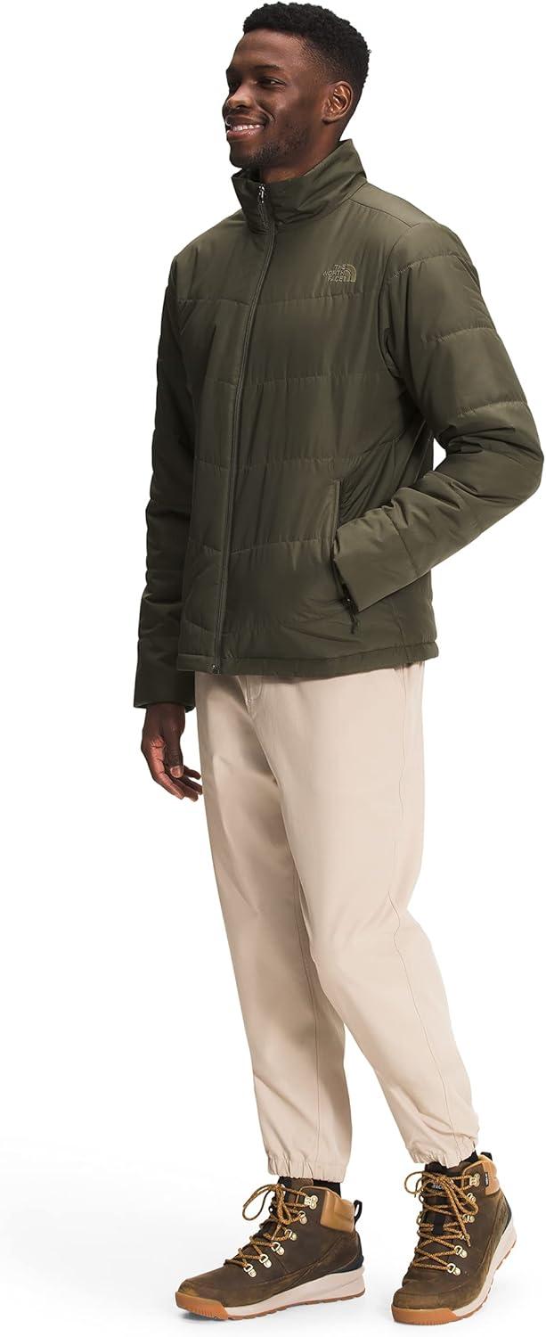imageTHE NORTH FACE Mens Junction Insulated Jacket Water Repellent Winter Coat With Synthetic Insulation ampamp Zip Hand PocketsNew Taupe Green