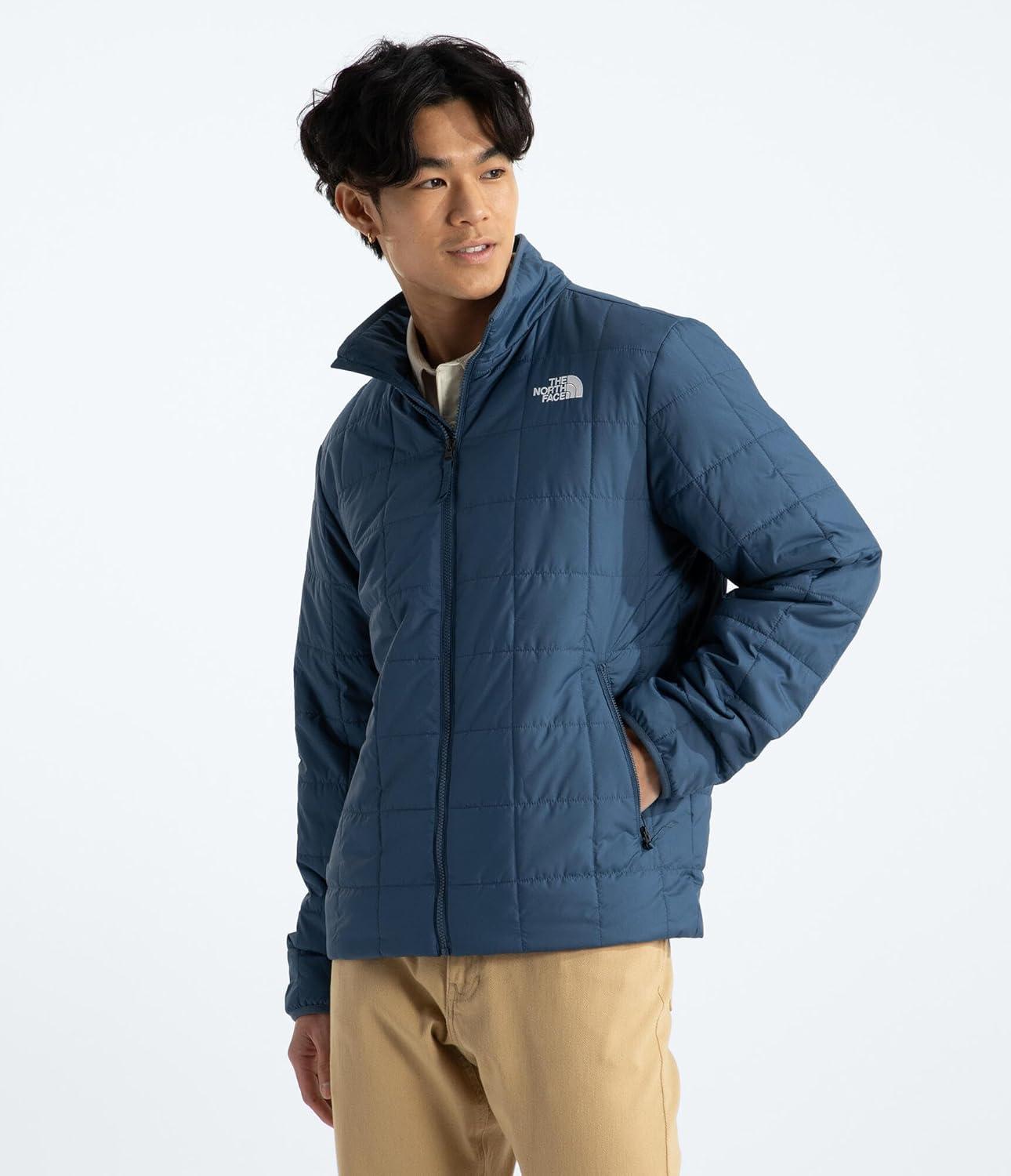 imageTHE NORTH FACE Mens Junction Insulated Jacket Water Repellent Winter Coat With Synthetic Insulation ampamp Zip Hand PocketsShady Blue