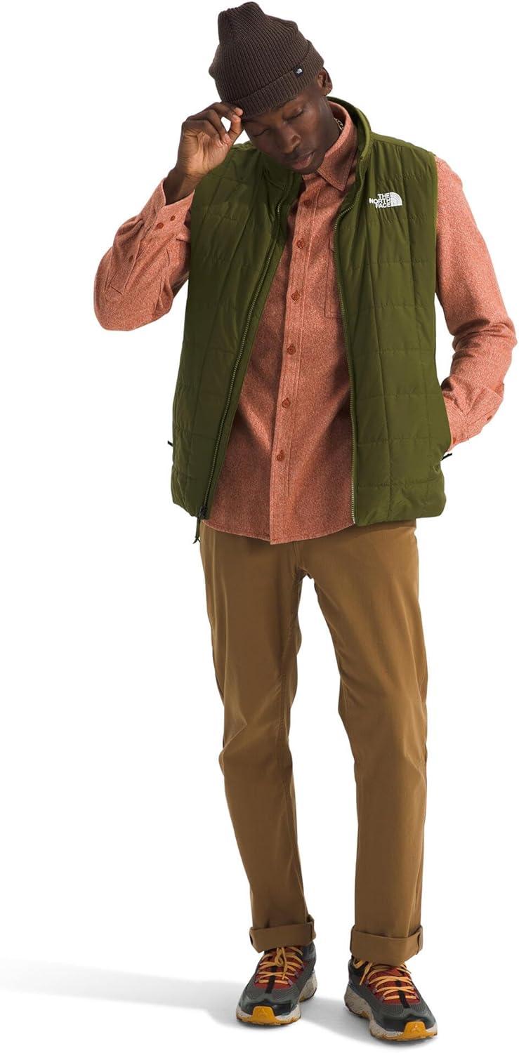 imageTHE NORTH FACE Mens Junction Insulated Vest Water Resistant With Heatseeker Insulation Stretch Bindings ampamp Zip PocketsForest Olive