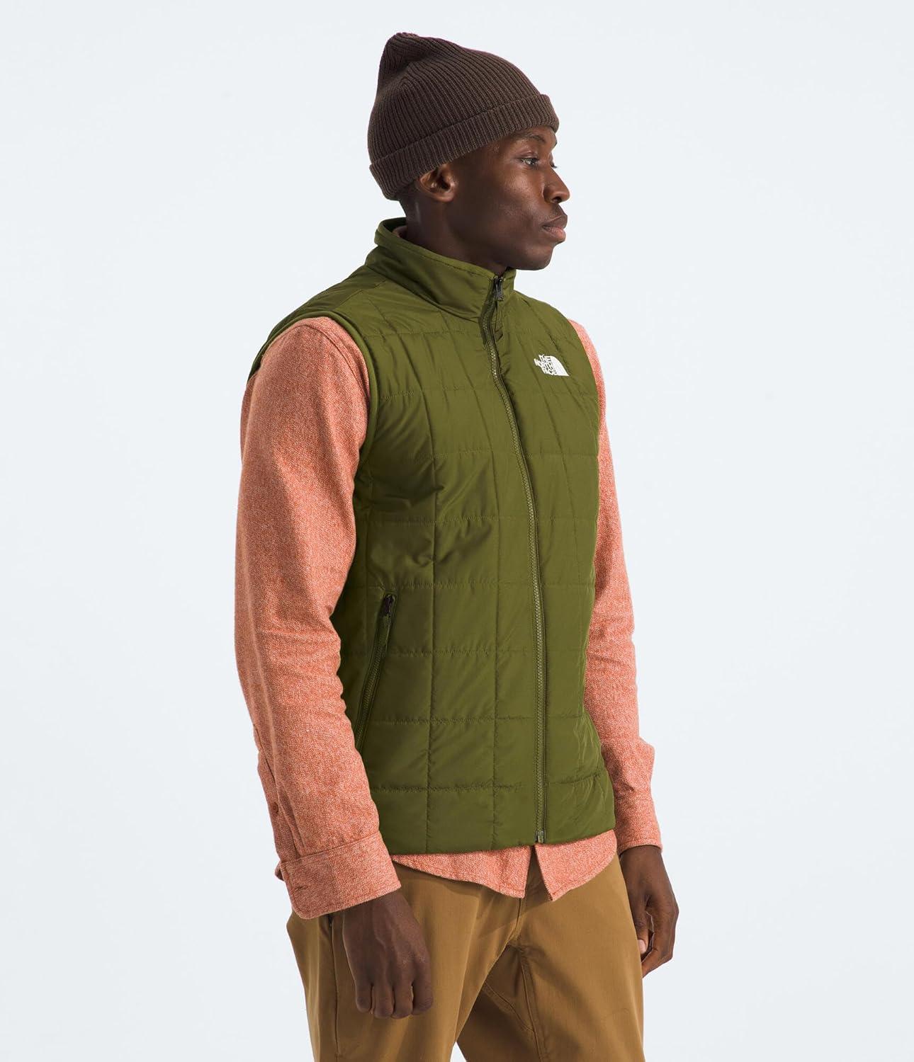 imageTHE NORTH FACE Mens Junction Insulated Vest Water Resistant With Heatseeker Insulation Stretch Bindings ampamp Zip PocketsForest Olive
