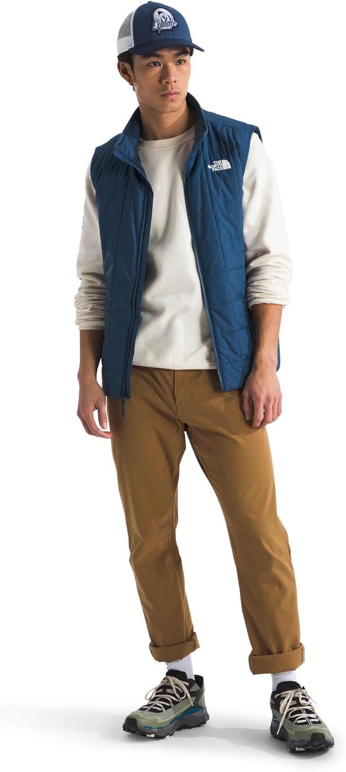 imageTHE NORTH FACE Mens Junction Insulated Vest Water Resistant With Heatseeker Insulation Stretch Bindings ampamp Zip PocketsShady Blue