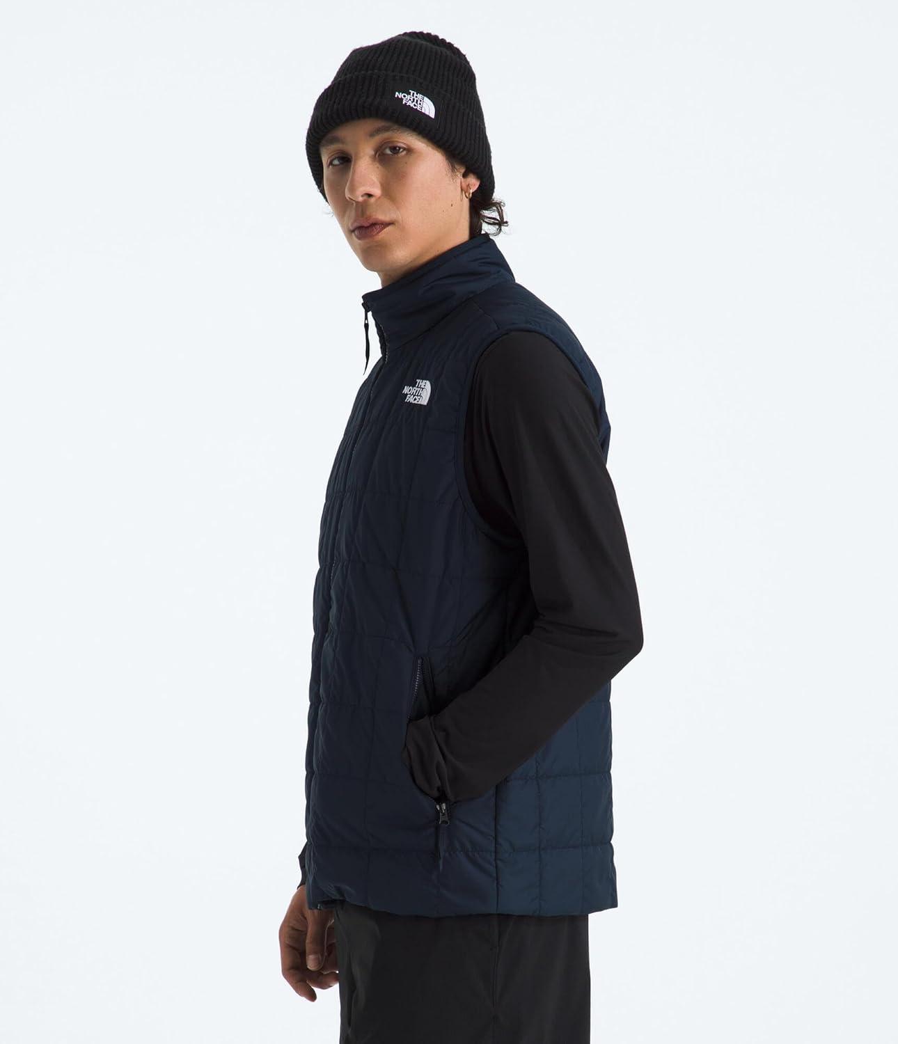 imageTHE NORTH FACE Mens Junction Insulated Vest Water Resistant With Heatseeker Insulation Stretch Bindings ampamp Zip PocketsSummit Navy