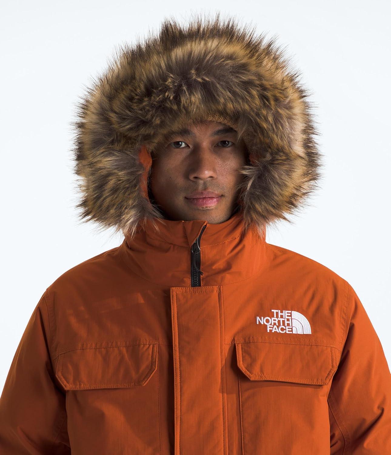 imageTHE NORTH FACE Mens McMurdo Bomber Jacket Waterproof Waterfowl Down Insulation Hooded JacketEarthen Copper