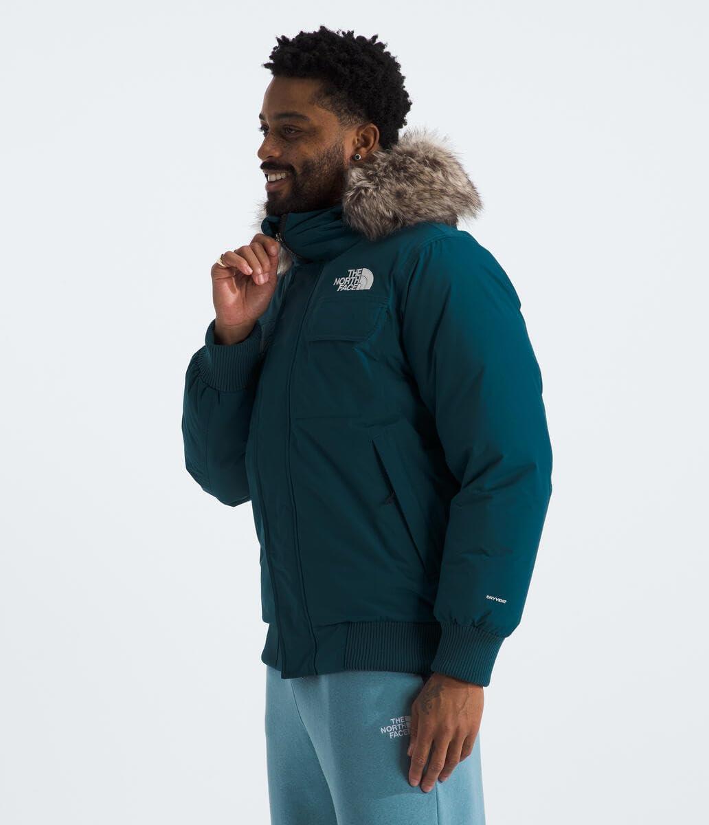 imageTHE NORTH FACE Mens McMurdo Bomber Jacket Waterproof Waterfowl Down Insulation Hooded JacketMidnight Petrol