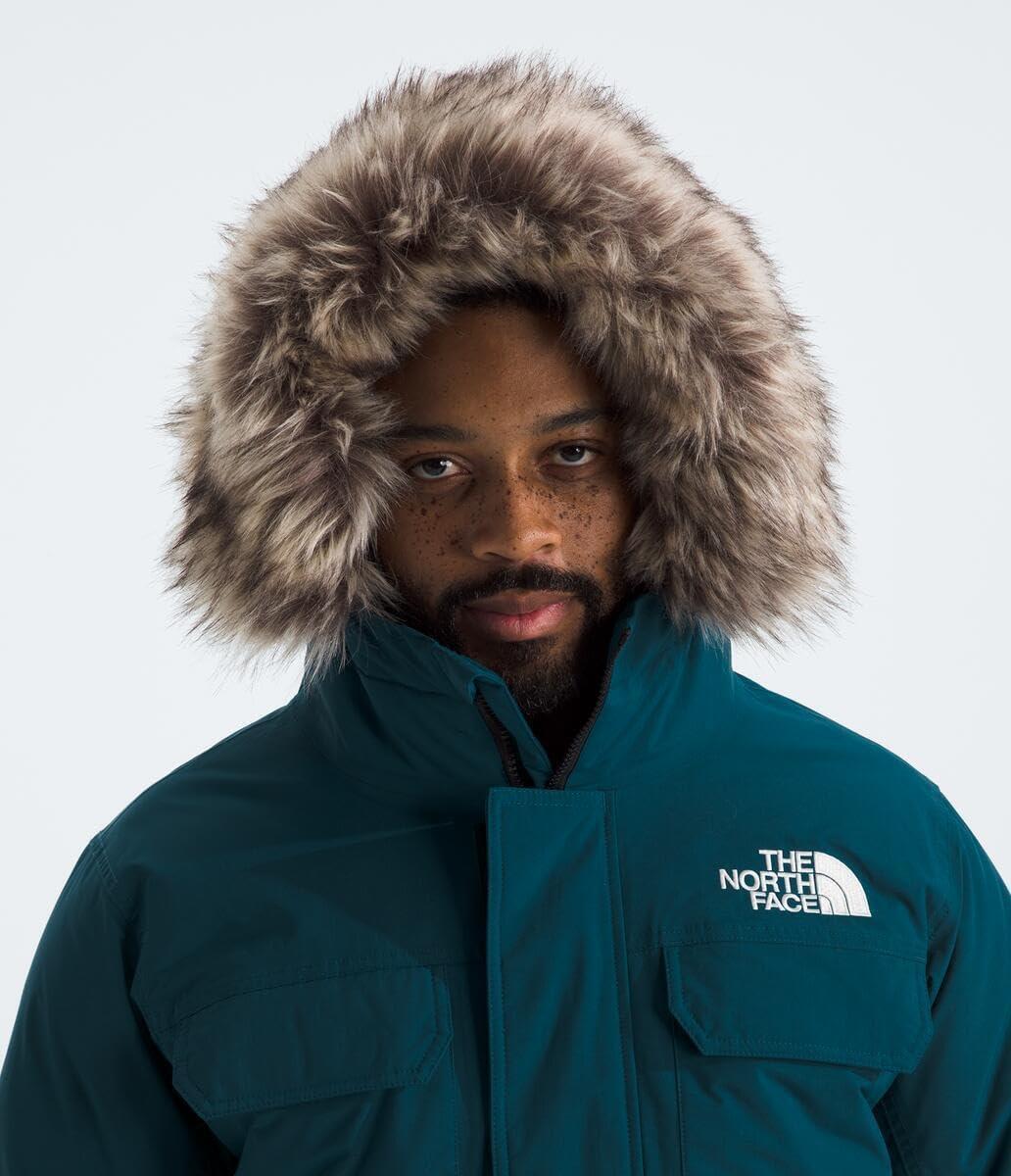imageTHE NORTH FACE Mens McMurdo Bomber Jacket Waterproof Waterfowl Down Insulation Hooded JacketMidnight Petrol