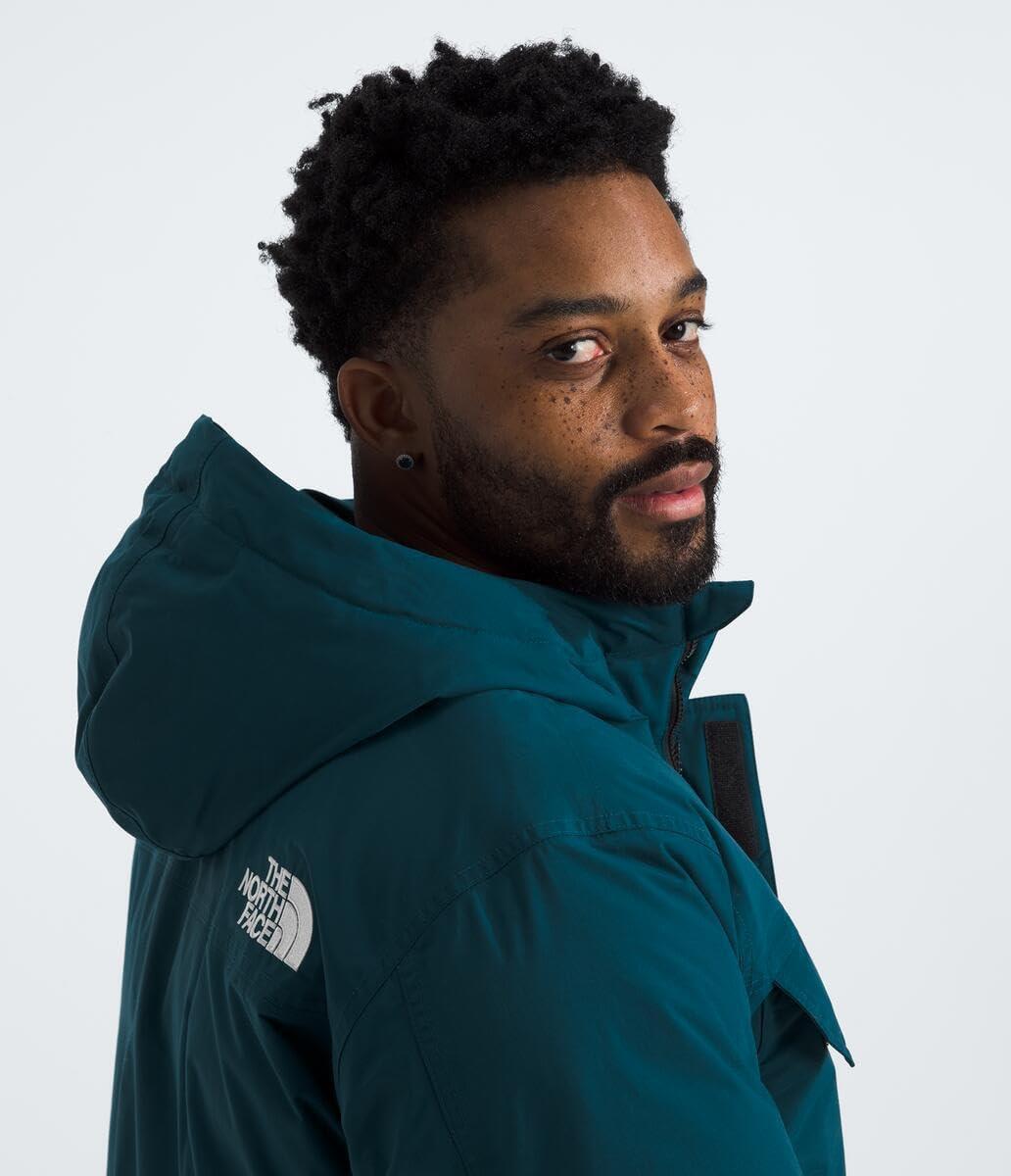 imageTHE NORTH FACE Mens McMurdo Bomber Jacket Waterproof Waterfowl Down Insulation Hooded JacketMidnight Petrol