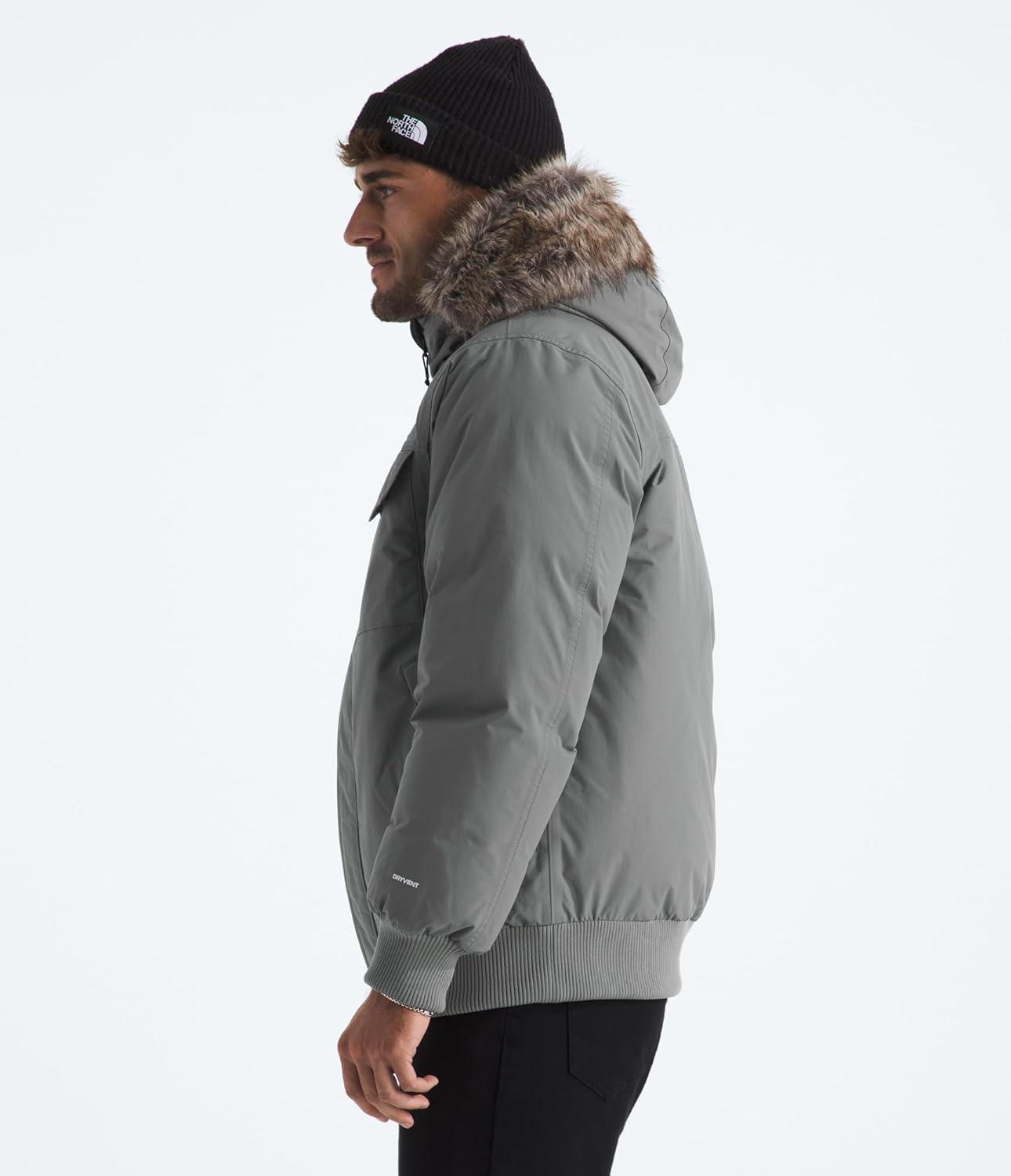 imageTHE NORTH FACE Mens McMurdo Bomber Jacket Waterproof Waterfowl Down Insulation Hooded JacketSmoked Pearl