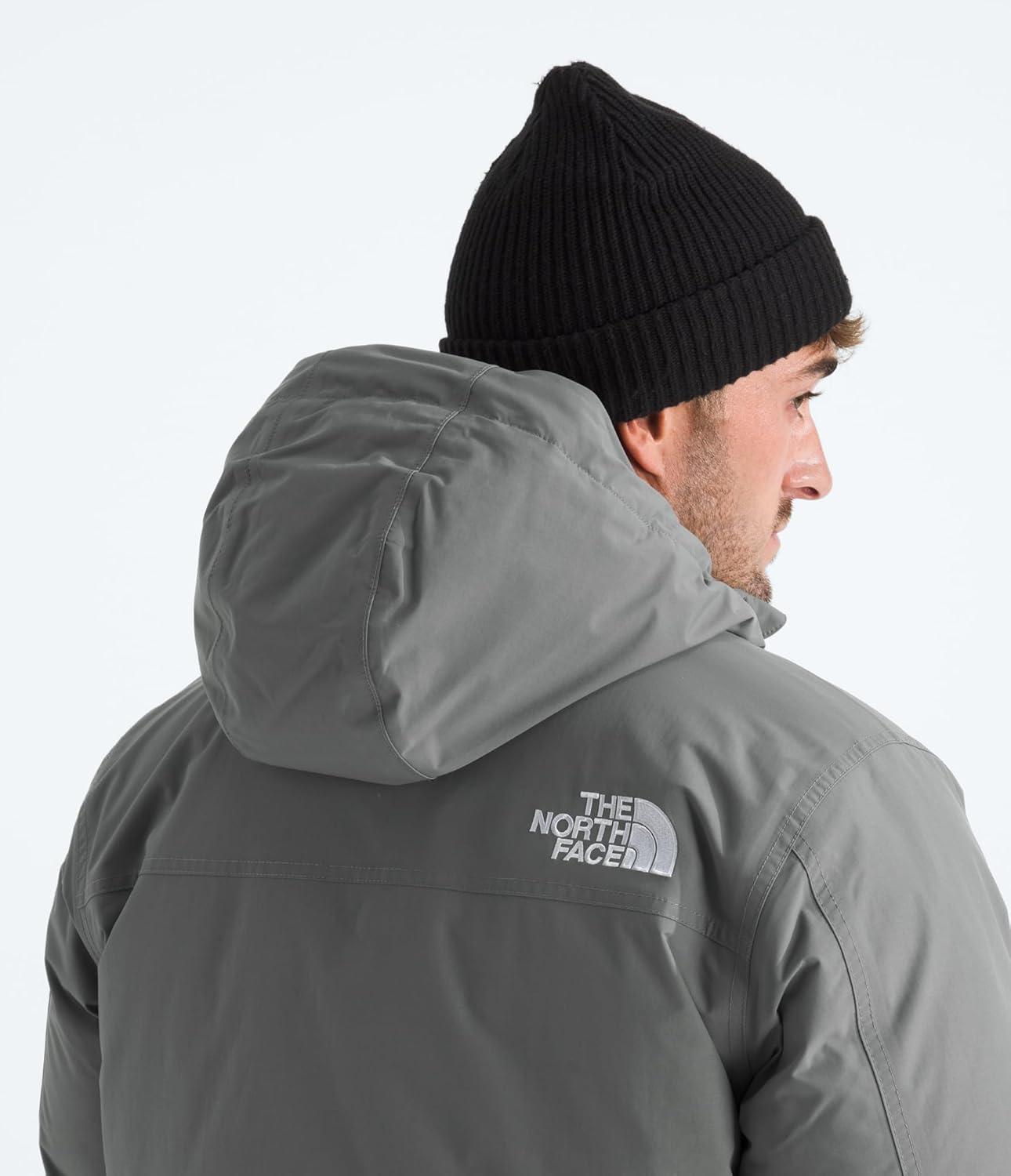 imageTHE NORTH FACE Mens McMurdo Bomber Jacket Waterproof Waterfowl Down Insulation Hooded JacketSmoked Pearl