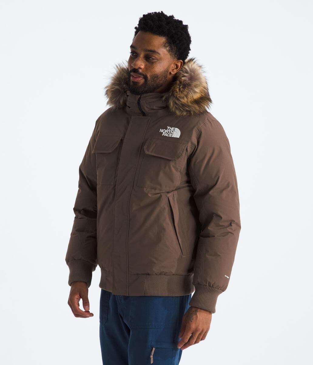 imageTHE NORTH FACE Mens McMurdo Bomber Jacket Waterproof Waterfowl Down Insulation Hooded JacketSmokey Brown