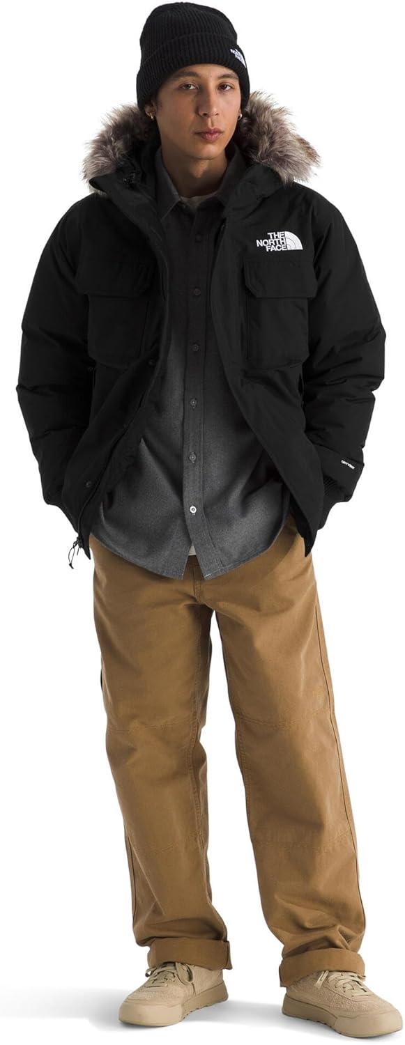 imageTHE NORTH FACE Mens McMurdo Bomber Jacket Waterproof Waterfowl Down Insulation Hooded JacketTnf BlackTnf Black