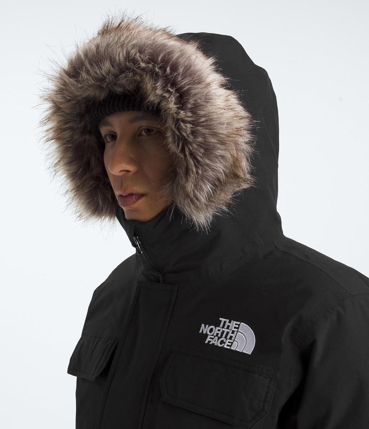 imageTHE NORTH FACE Mens McMurdo Bomber Jacket Waterproof Waterfowl Down Insulation Hooded JacketTnf BlackTnf Black