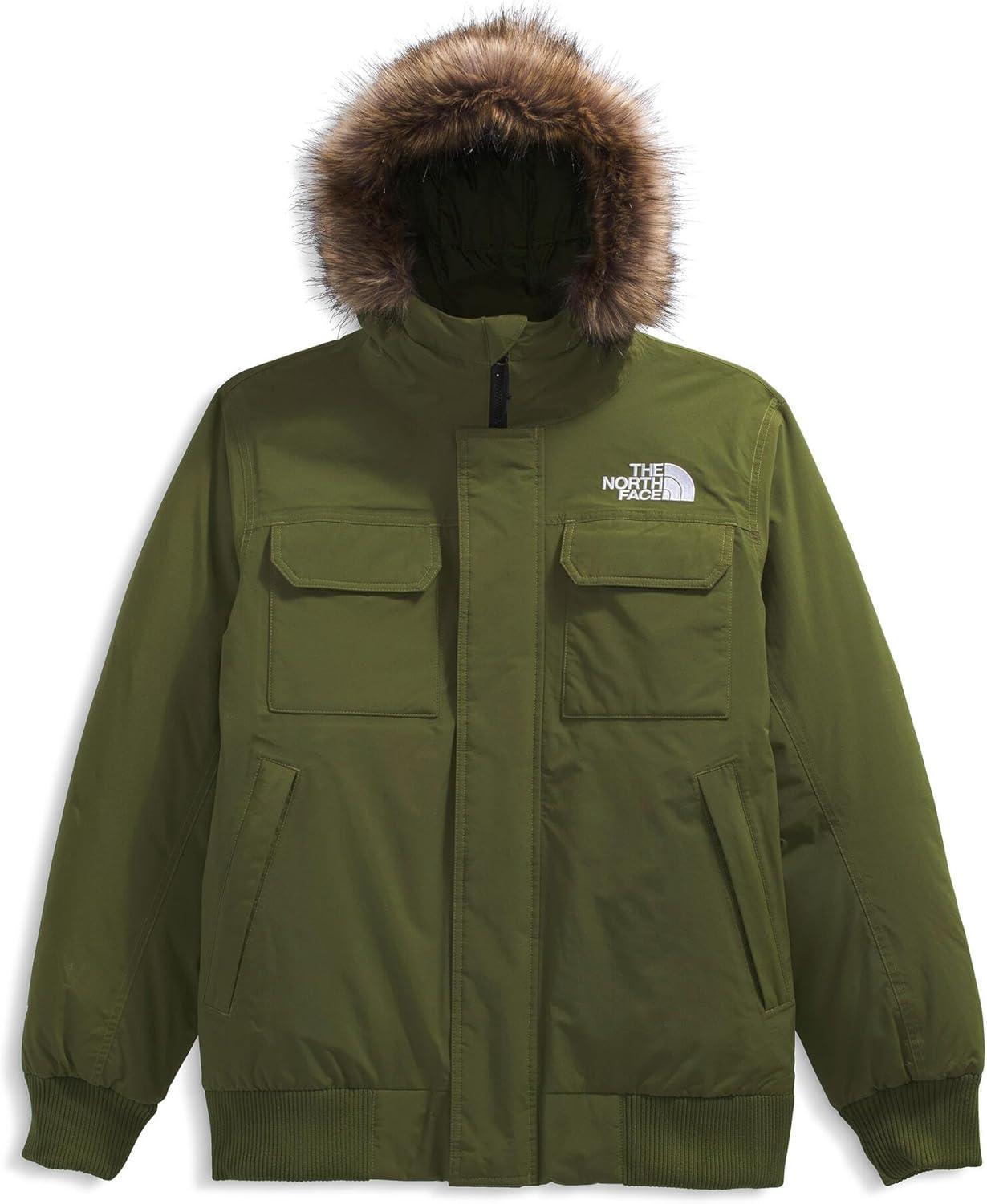 imageTHE NORTH FACE Mens McMurdo Bomber Jacket Waterproof Waterfowl Down Insulation Hooded JacketWoodland Green