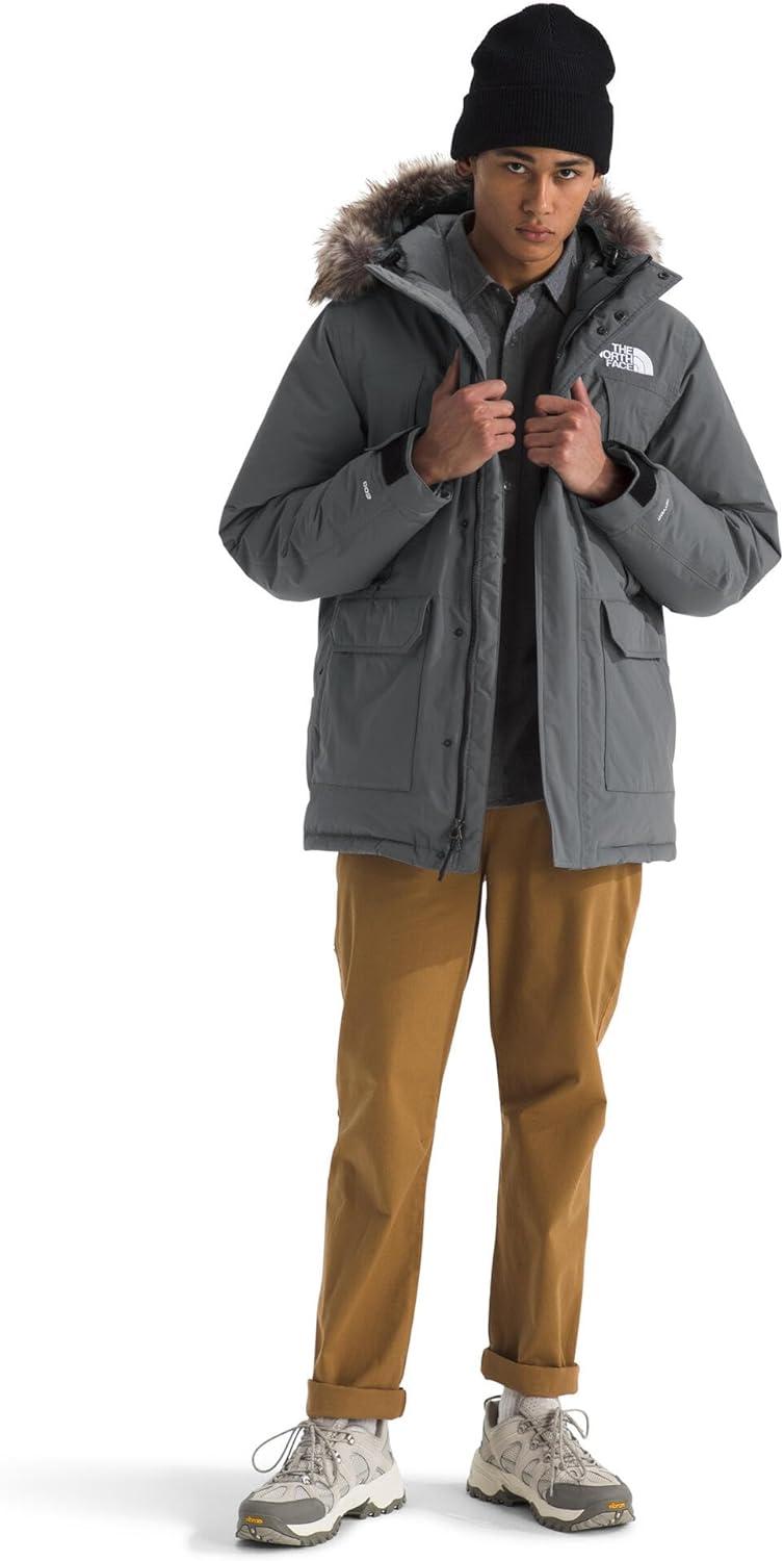 imageTHE NORTH FACE Mens McMurdo Parka Waterproof Winter Jacket 600 Fill Waterfowl Down Insulation Adjustable 3 Piece HoodSmoked PearlSmoked Pearl