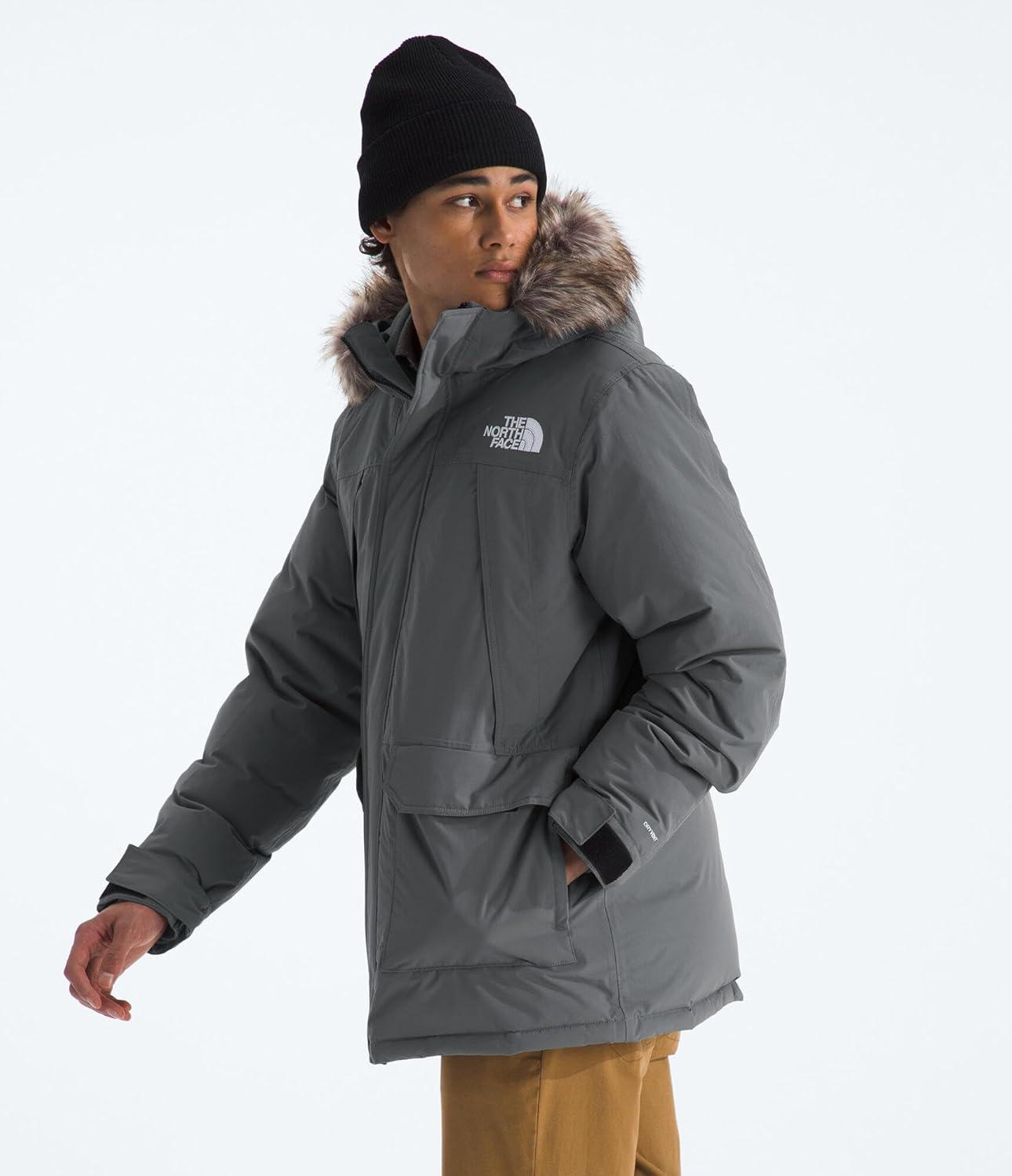 imageTHE NORTH FACE Mens McMurdo Parka Waterproof Winter Jacket 600 Fill Waterfowl Down Insulation Adjustable 3 Piece HoodSmoked PearlSmoked Pearl