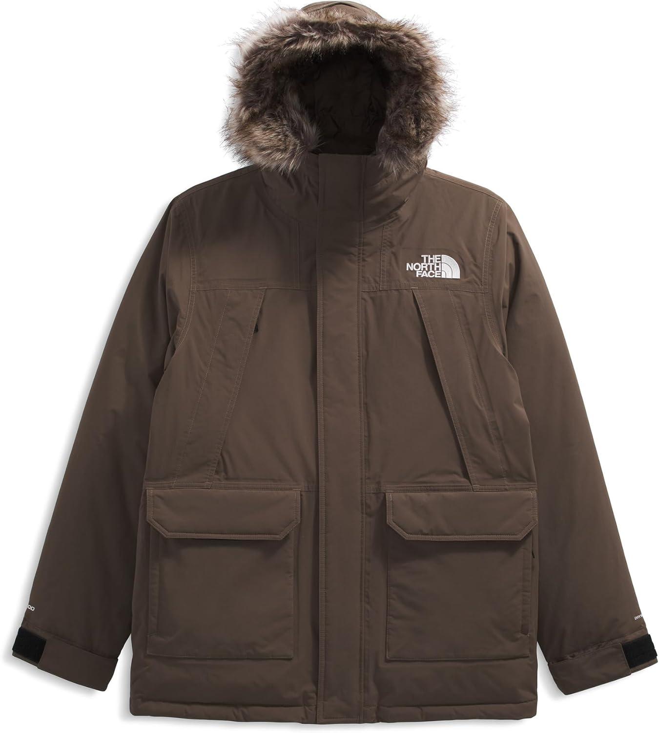 imageTHE NORTH FACE Mens McMurdo Parka Waterproof Winter Jacket 600 Fill Waterfowl Down Insulation Adjustable 3 Piece HoodSmokey Brown